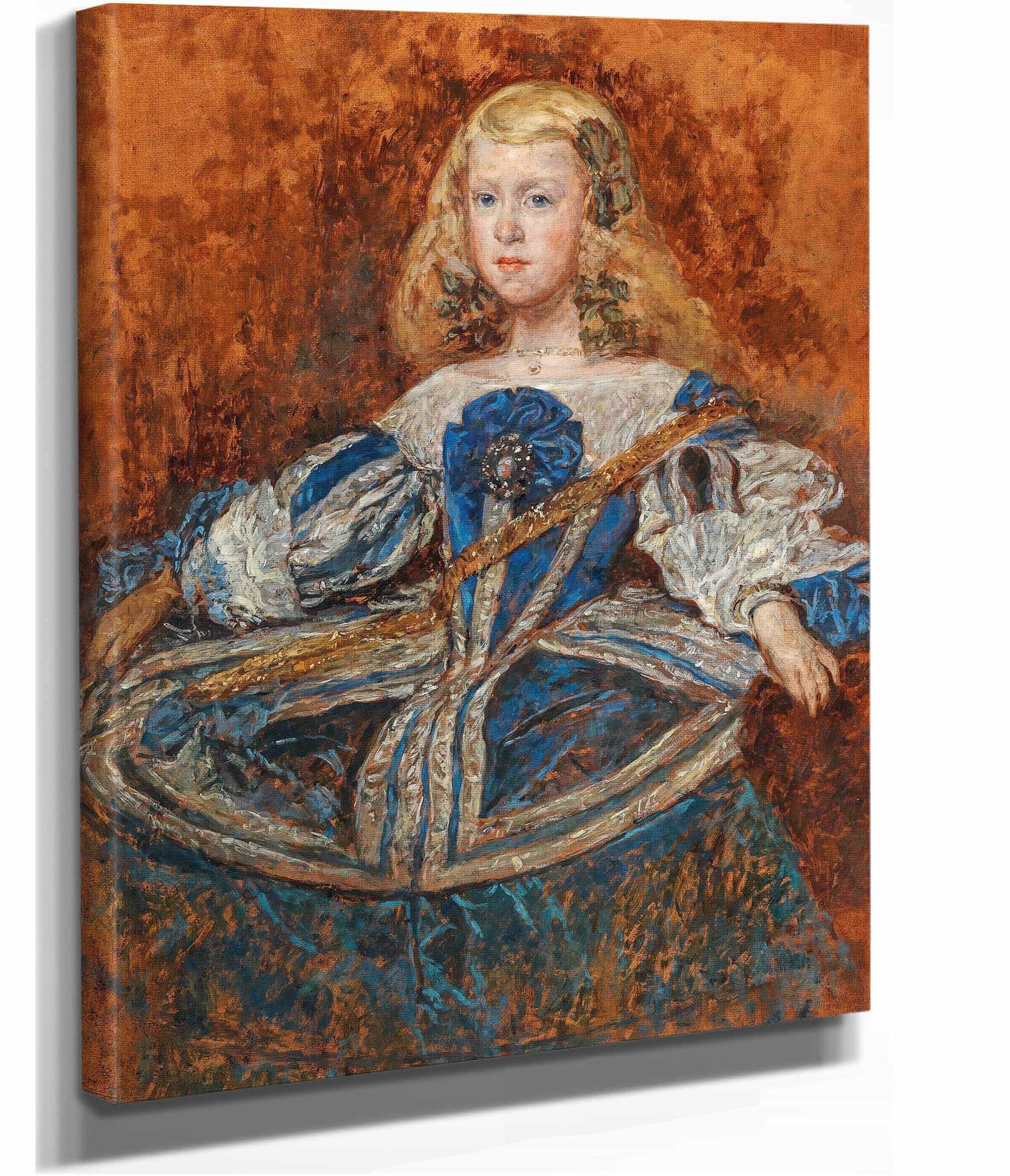 Portrait Of Infantin Margarita After Diego Velazquez by Olga Boznanska - Image 2