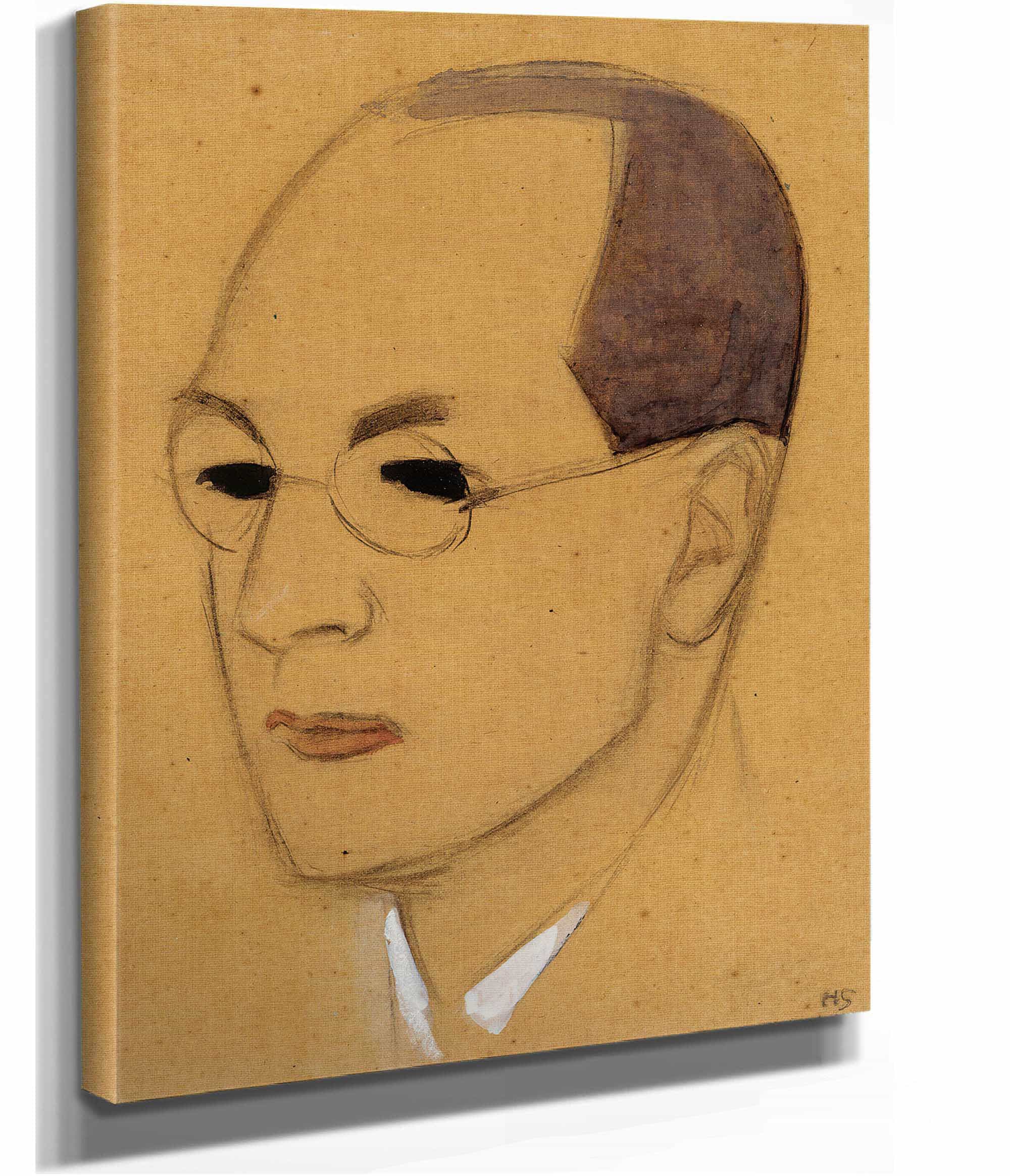 Portrait Of Jalo Sihtola Sketch by Helene Schjerfbeck - Image 2