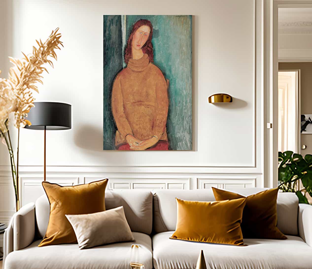 Portrait Of Jeanne Hebuterne By Amedeo Modigliani - Image 2