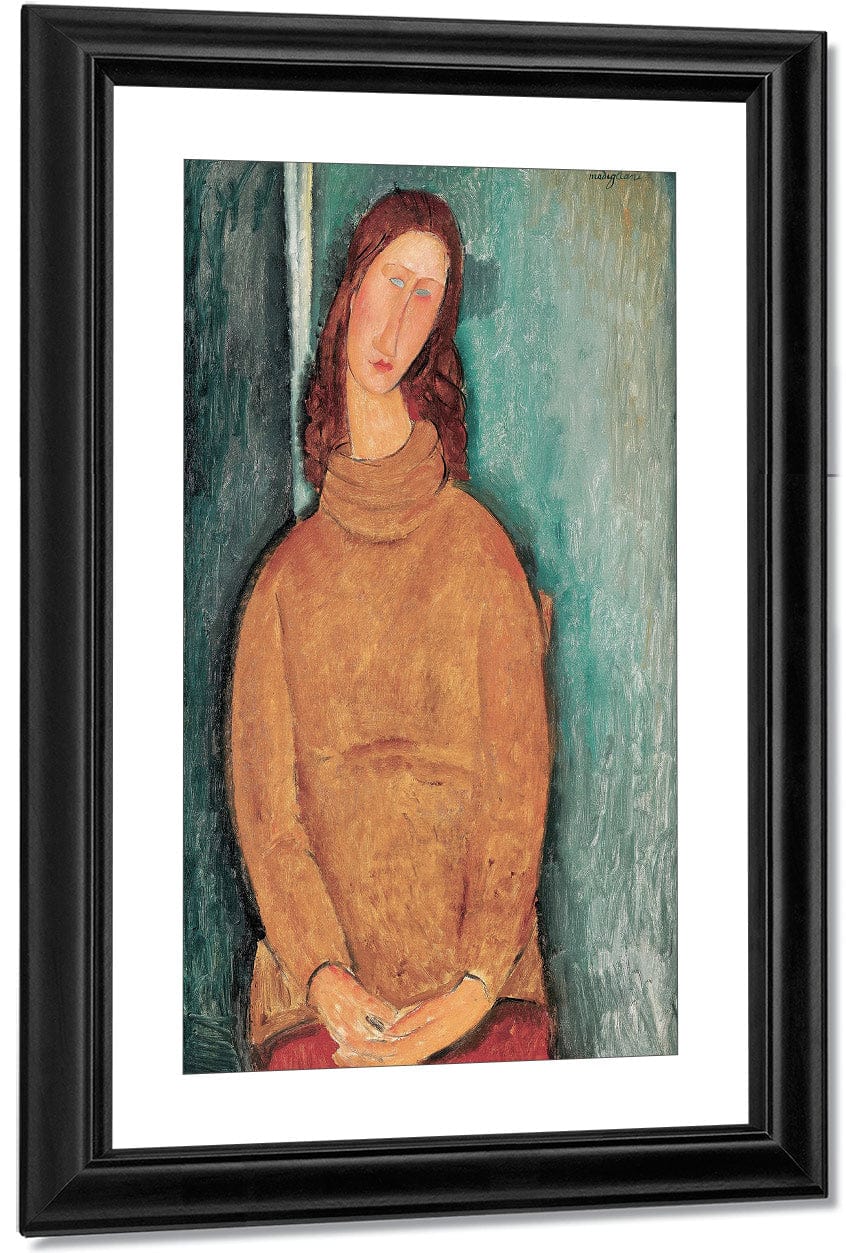 Portrait Of Jeanne Hebuterne By Amedeo Modigliani - Image 3