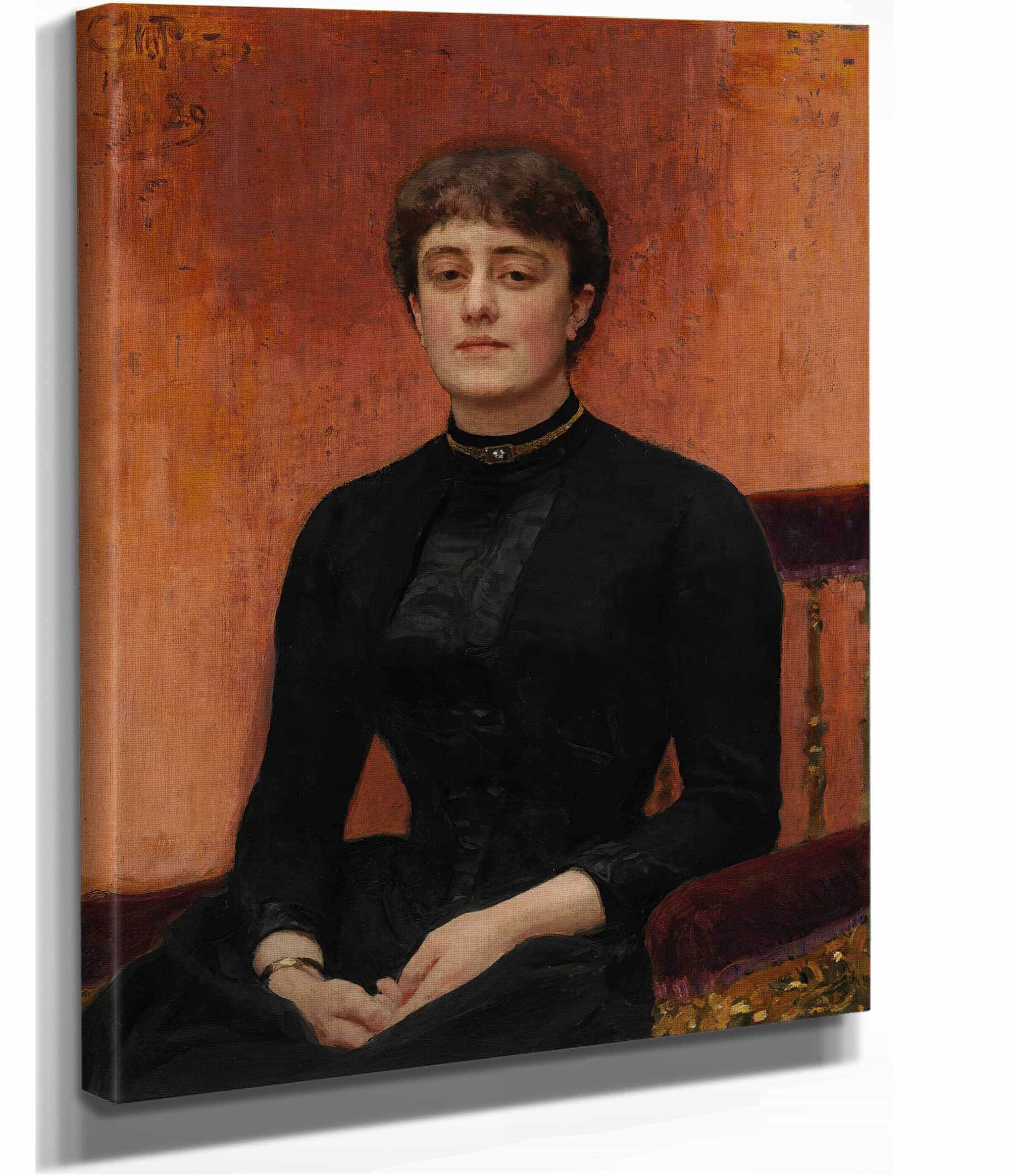 Portrait Of Jelizaveta Zvantseva by Ilya Efimovich Repin - Image 2