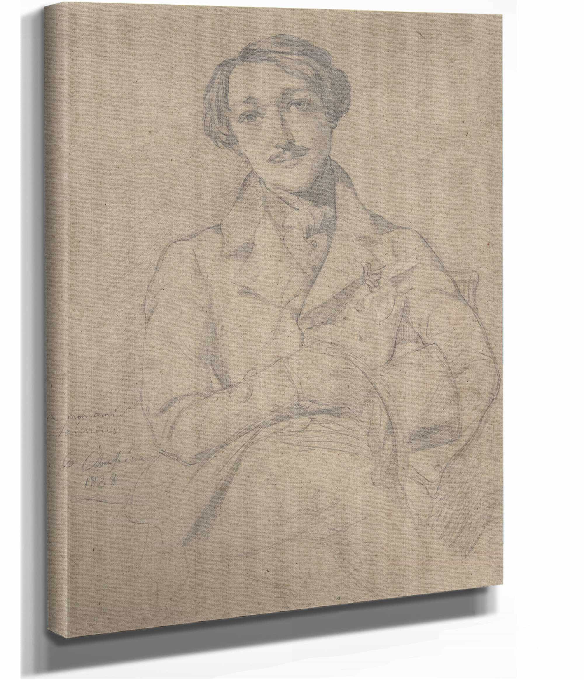 Portrait Of Jennins by Theodore Chasseriau - Image 2