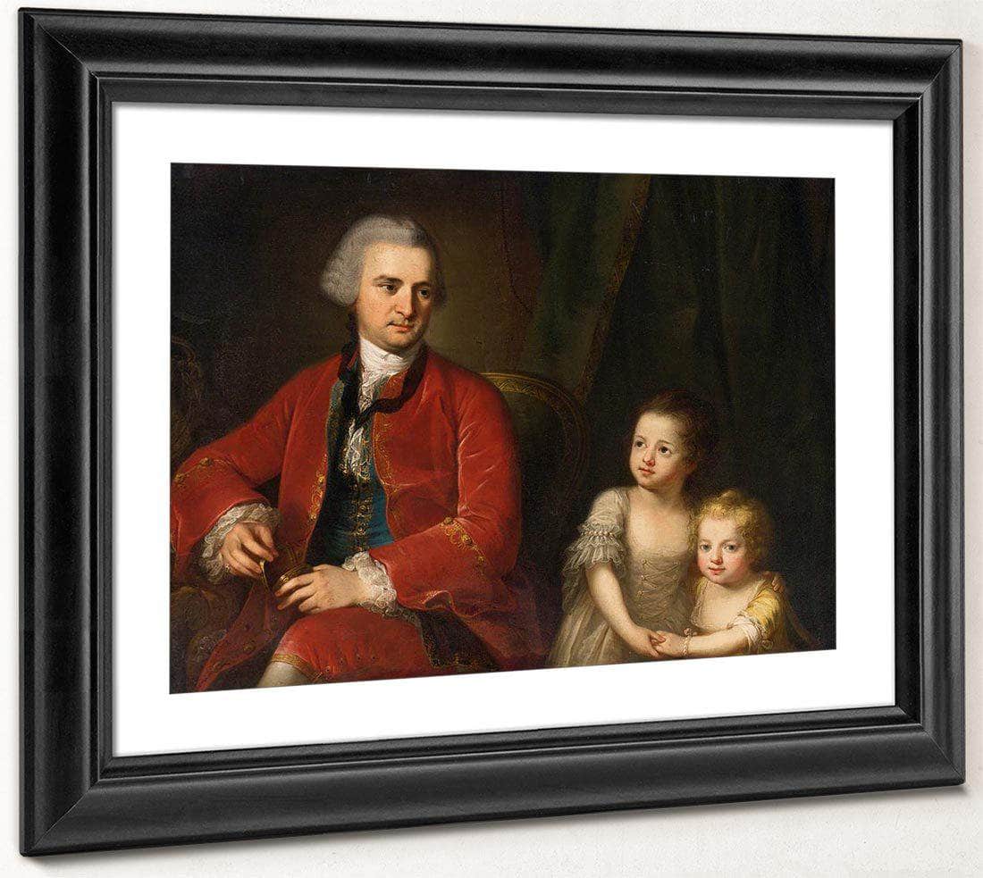 Portrait Of John Apthorp And His Daughters 1764 Oil On Canvas 97 X 135 Cm Private Collection By Angelica Kauffmann - Image 4