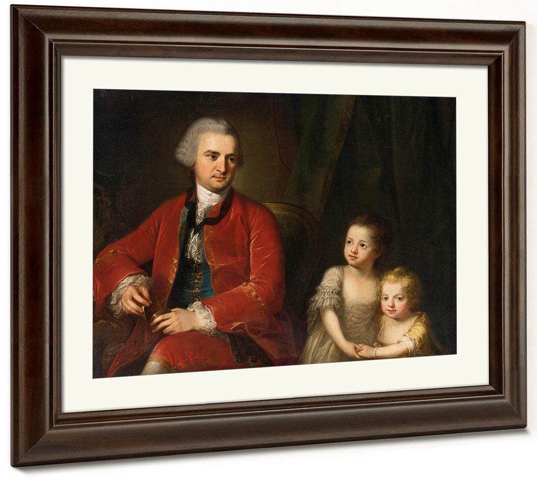 Portrait Of John Apthorp And His Daughters 1764 Oil On Canvas 97 X 135 Cm Private Collection By Angelica Kauffmann - Image 5
