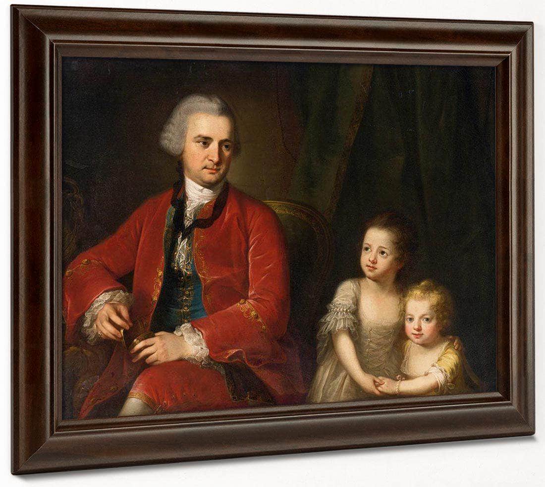 Portrait Of John Apthorp And His Daughters 1764 Oil On Canvas 97 X 135 Cm Private Collection By Angelica Kauffmann - Image 6