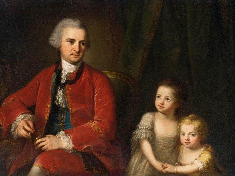 Portrait Of John Apthorp And His Daughters 1764 Oil On Canvas 97 X 135 Cm Private Collection By Angelica Kauffmann - Image 7