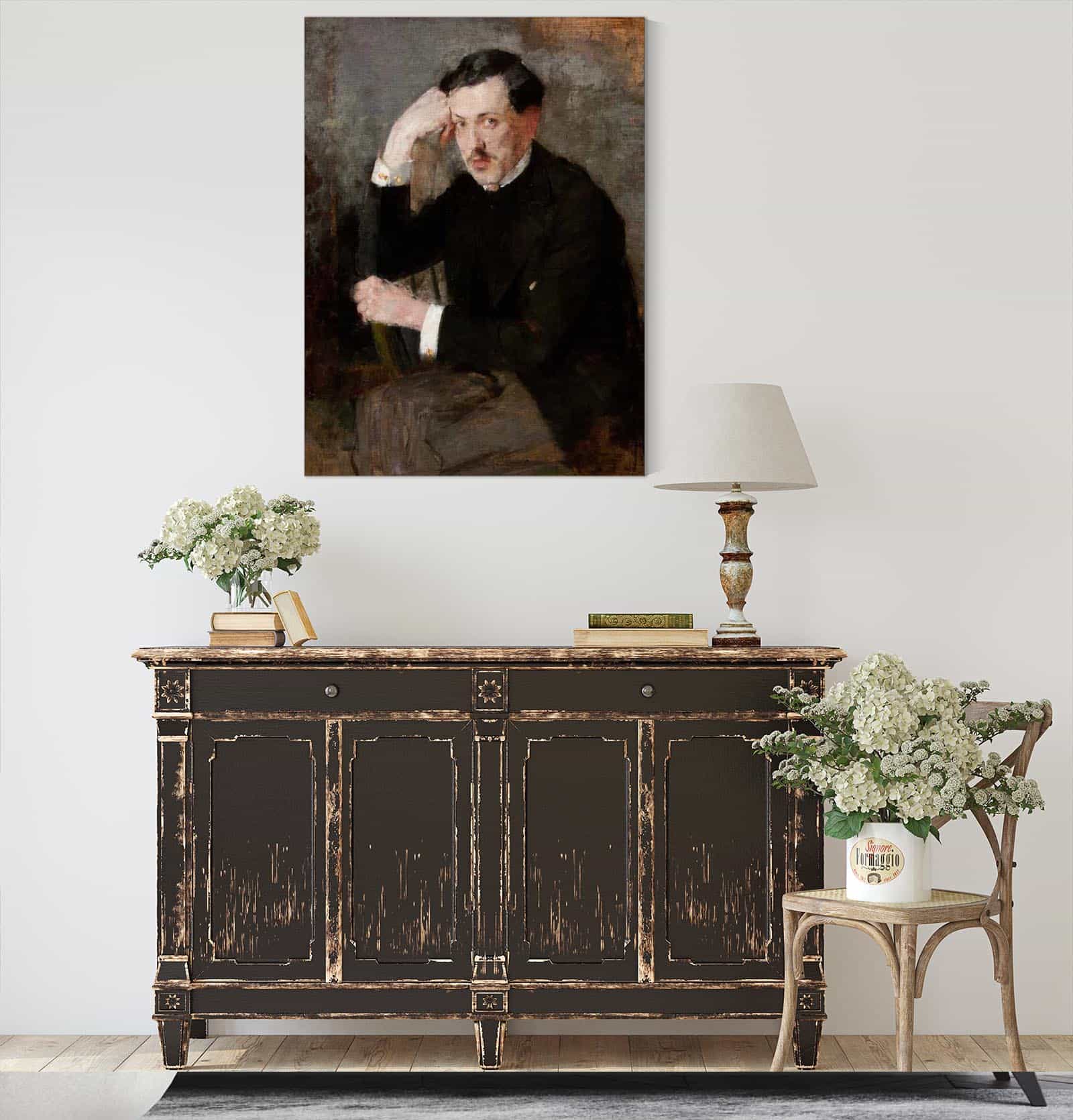 Portrait Of Jozef Czajkowski  by Olga Boznanska - Image 4