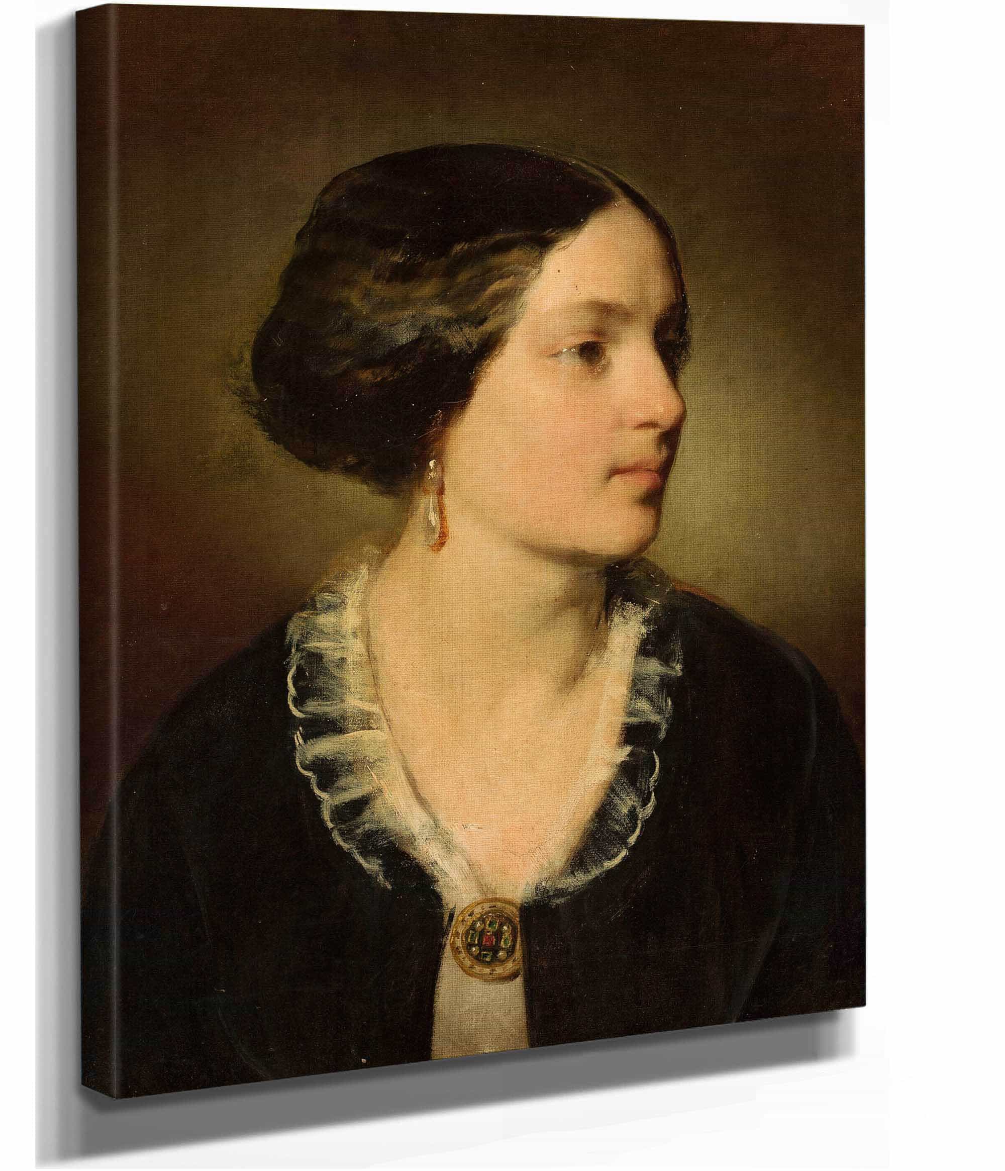 Portrait Of Katarzyna Potocka Nee Branicka by Friedrich Von Amerling - Image 3