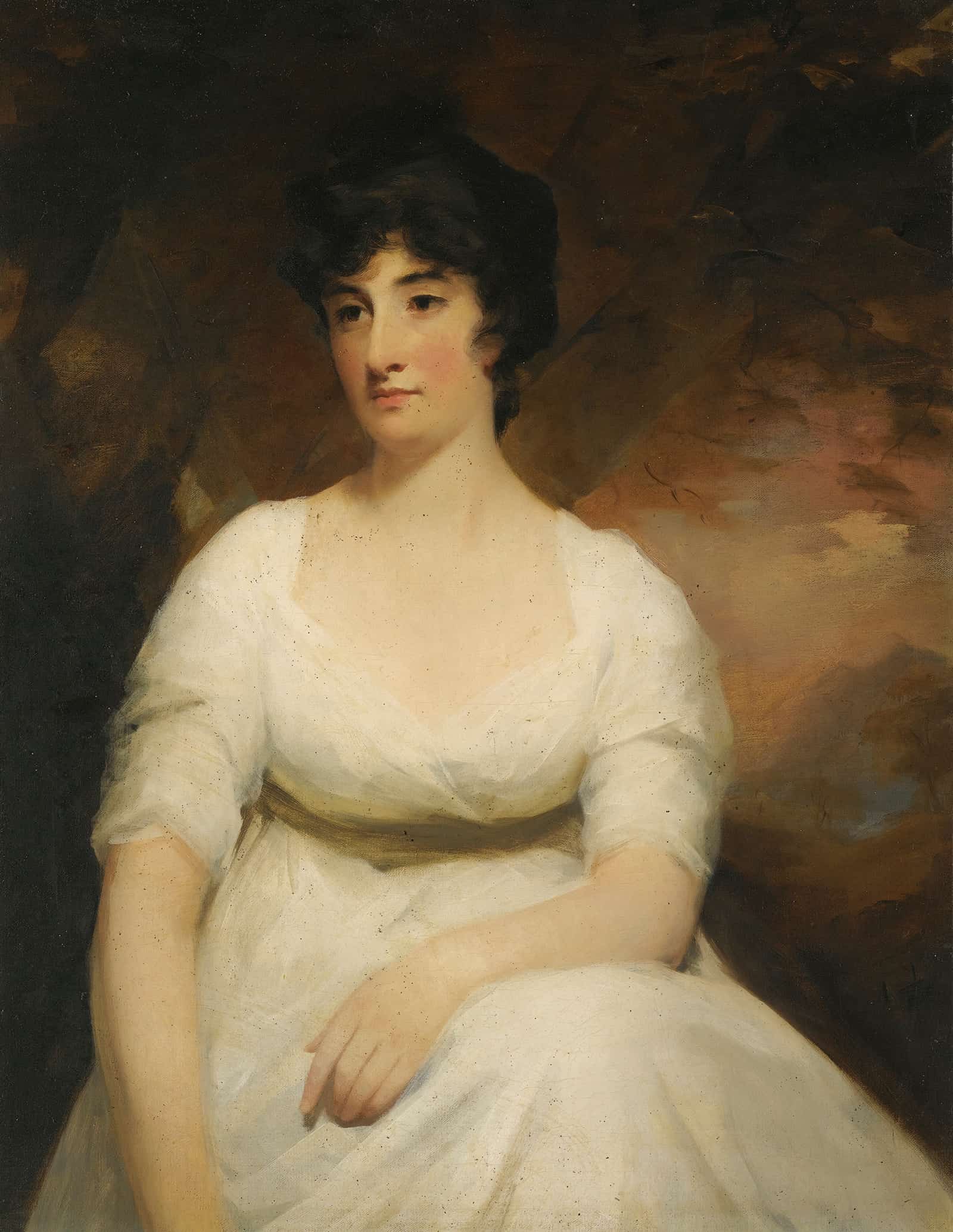 Portrait Of Katherine Hamilton Lady Suttie Of Balgone D by Sir Henry Raeburn