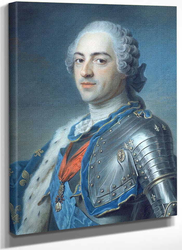 Portrait Of King Louis Xv (1710 74) By Maurice Quentin De La Tour