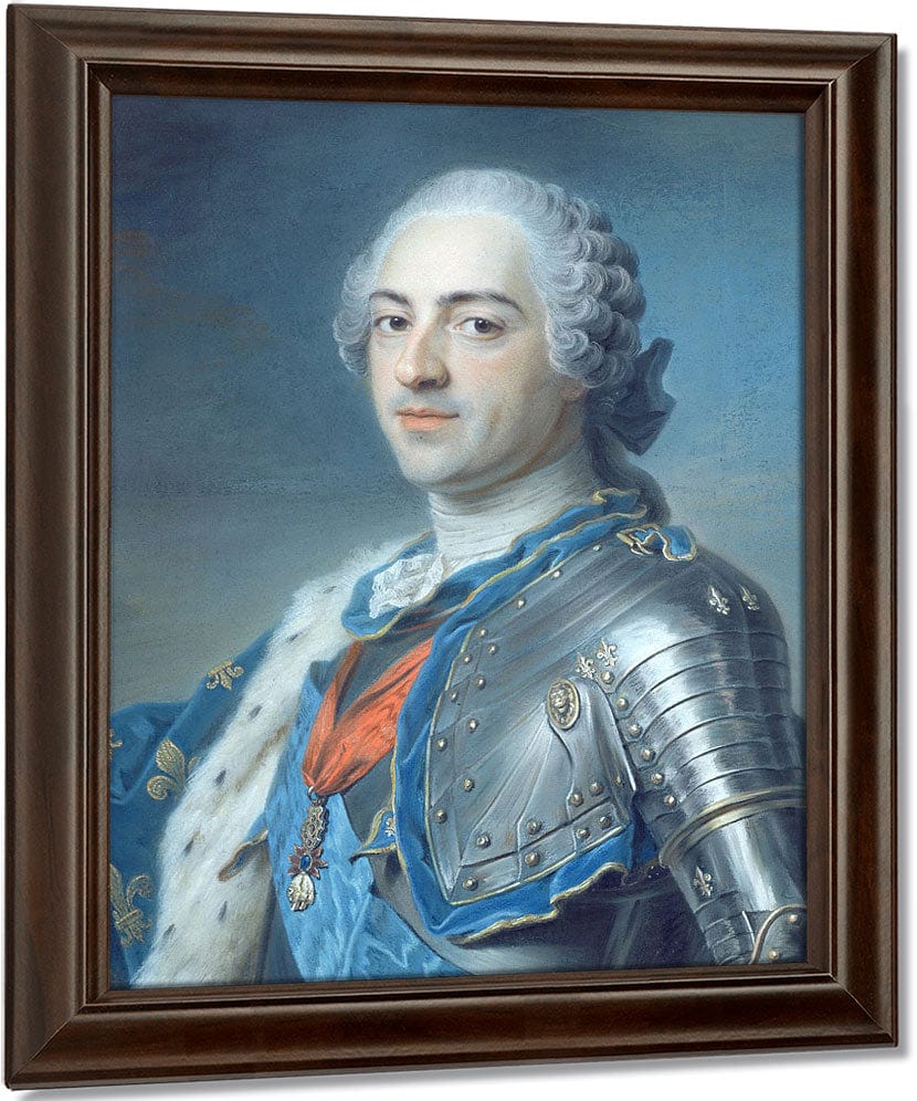 Portrait Of King Louis Xv (1710 74) By Maurice Quentin De La Tour - Image 4