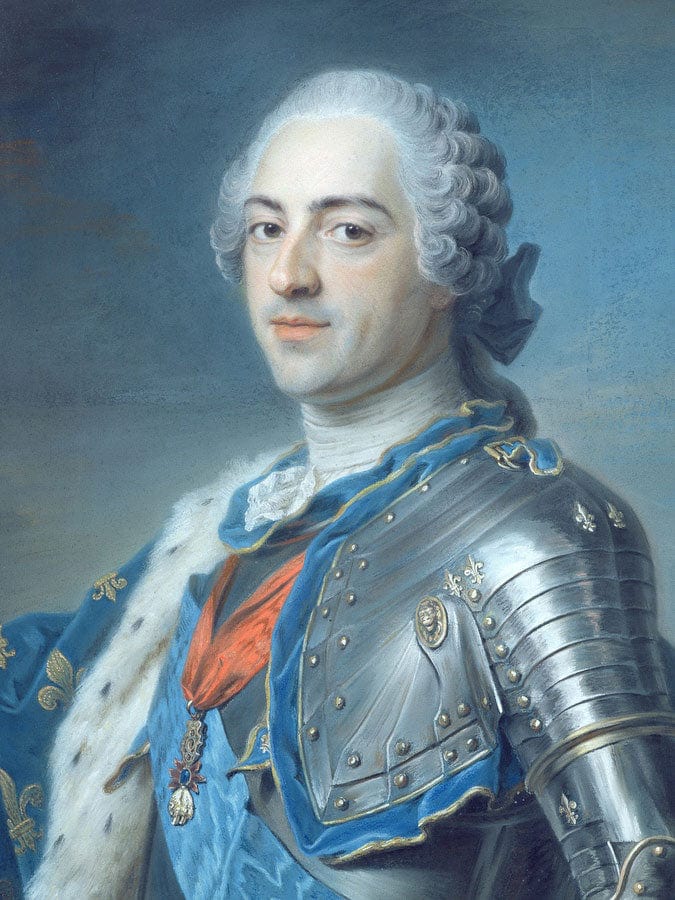 Portrait Of King Louis Xv (1710 74) By Maurice Quentin De La Tour - Image 5