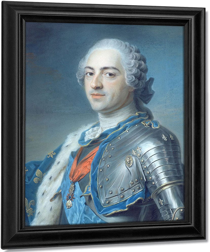 Portrait Of King Louis Xv (1710 74) By Maurice Quentin De La Tour - Image 6