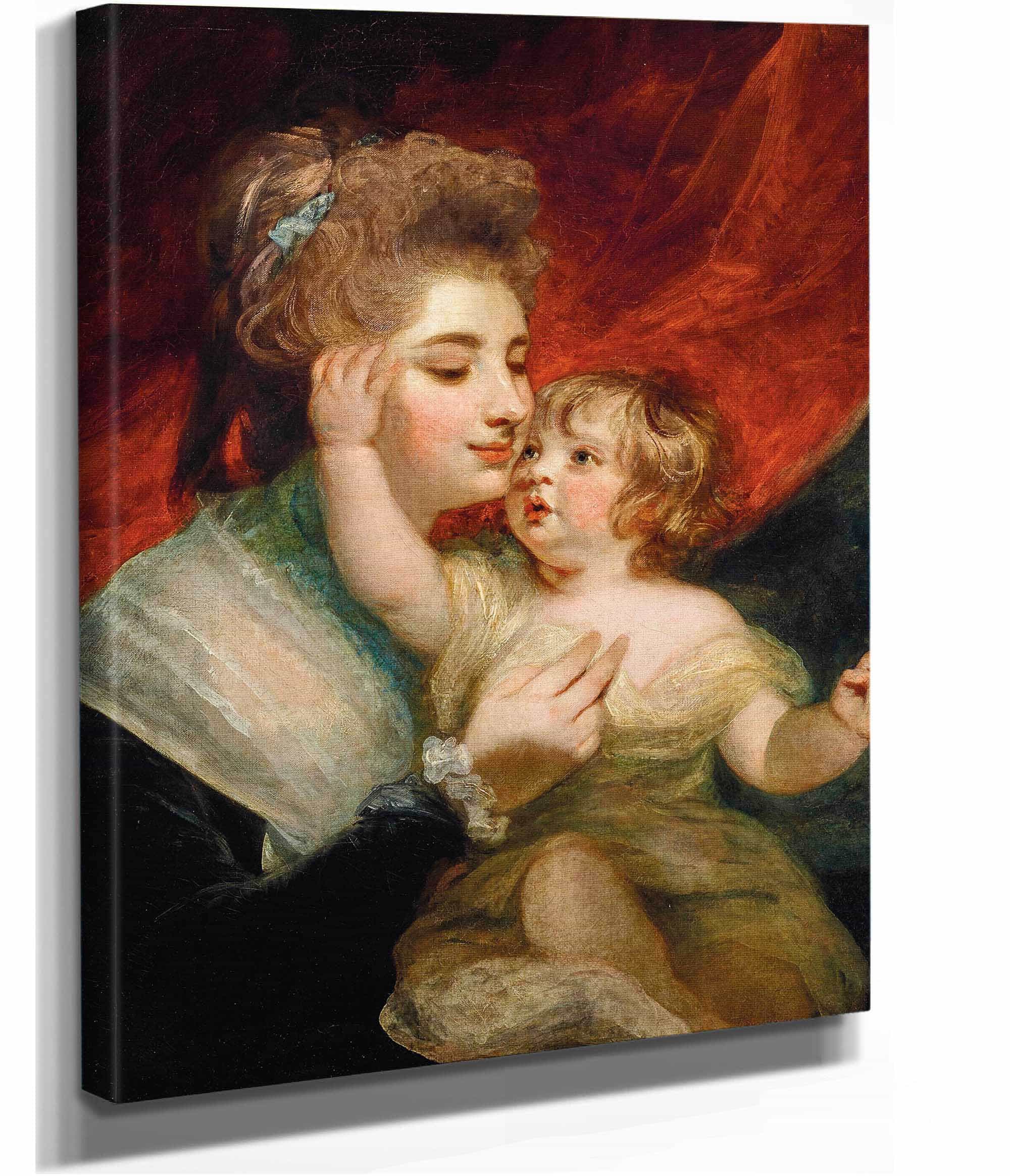 Portrait Of Lady Dashwood And Her Son Henry George Mayne by Sir Joshua Reynolds - Image 2
