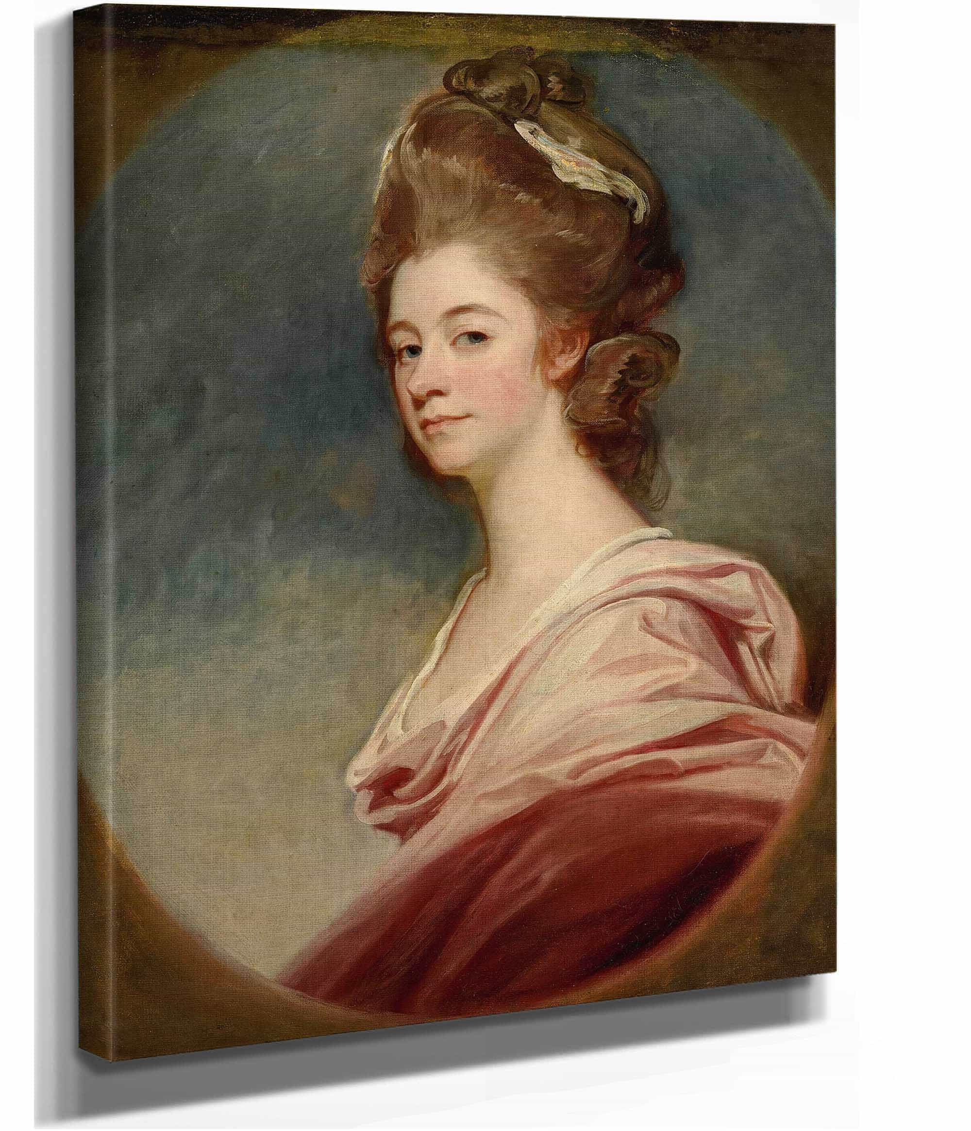 Portrait Of Lady Emilia Kerr by George Romney - Image 2