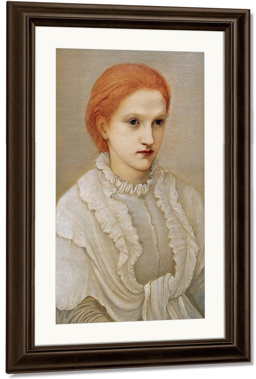 Portrait Of Lady Frances Balfour 1881 By Edward Burne Jones - Image 4