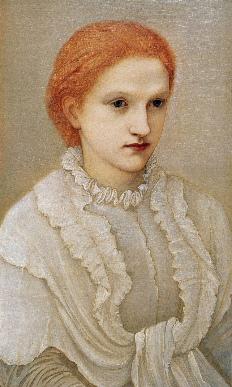 Portrait Of Lady Frances Balfour 1881 By Edward Burne Jones - Image 6