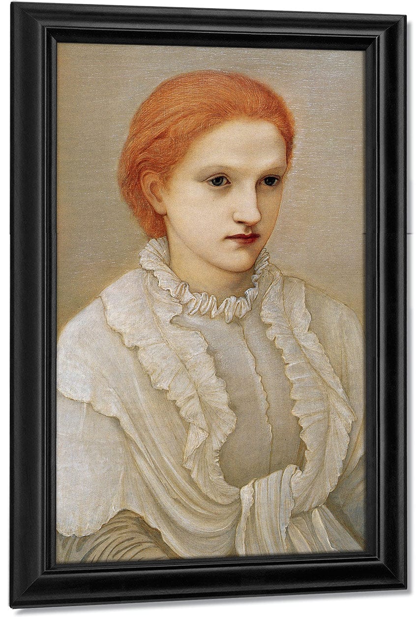 Portrait Of Lady Frances Balfour 1881 By Edward Burne Jones - Image 7