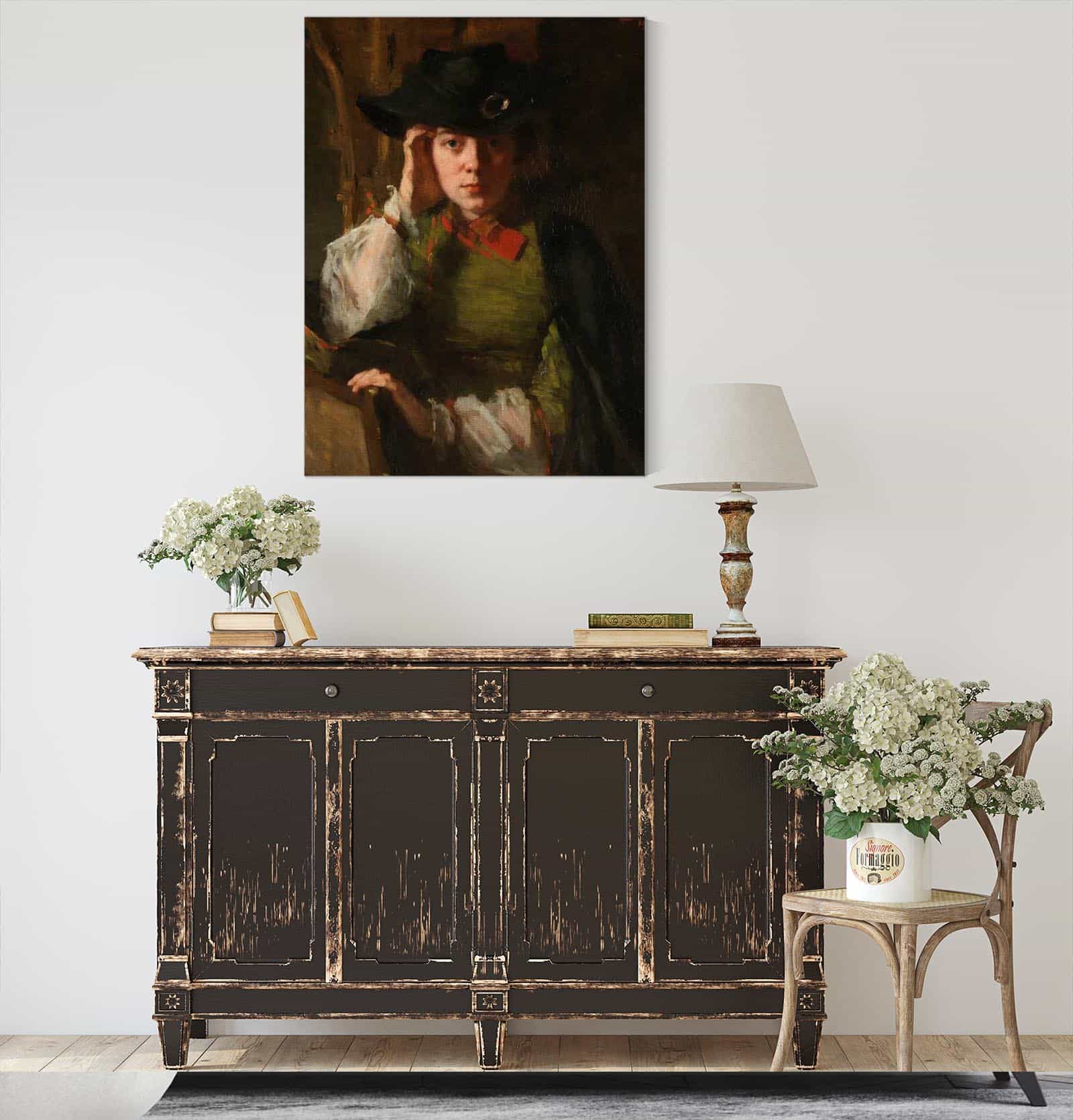Portrait Of Lizzy Ansingh by Therese Schwartze - Image 4