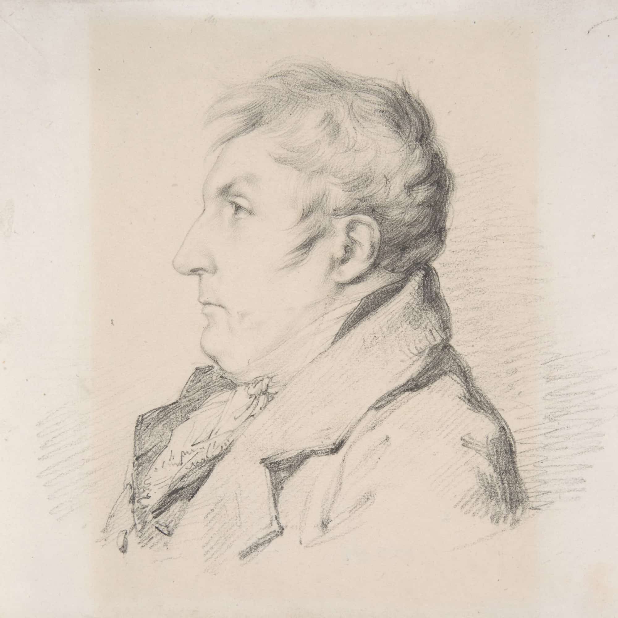 Portrait Of Louis Francois Bertin Laine by Anne Louis Girodet Trioson - Image 4