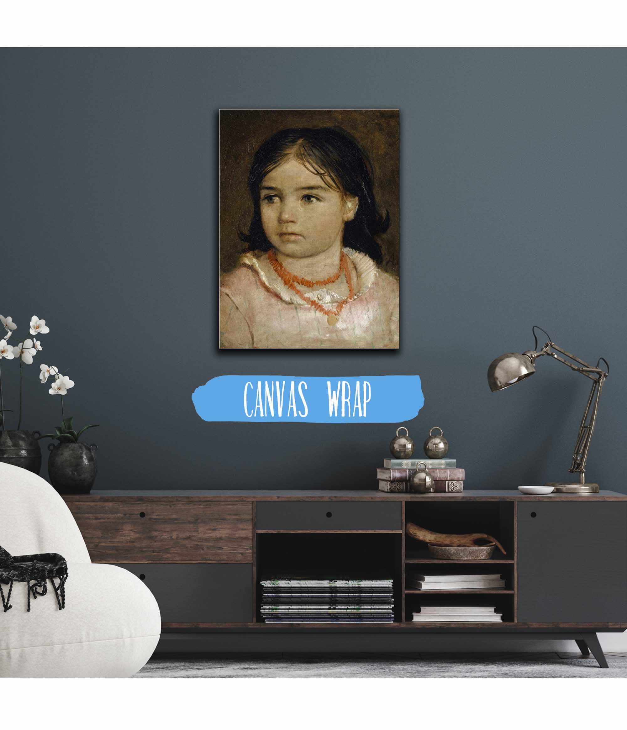 Portrait Of Lucia The Artists Daughter by Arnold Bocklin - Image 3