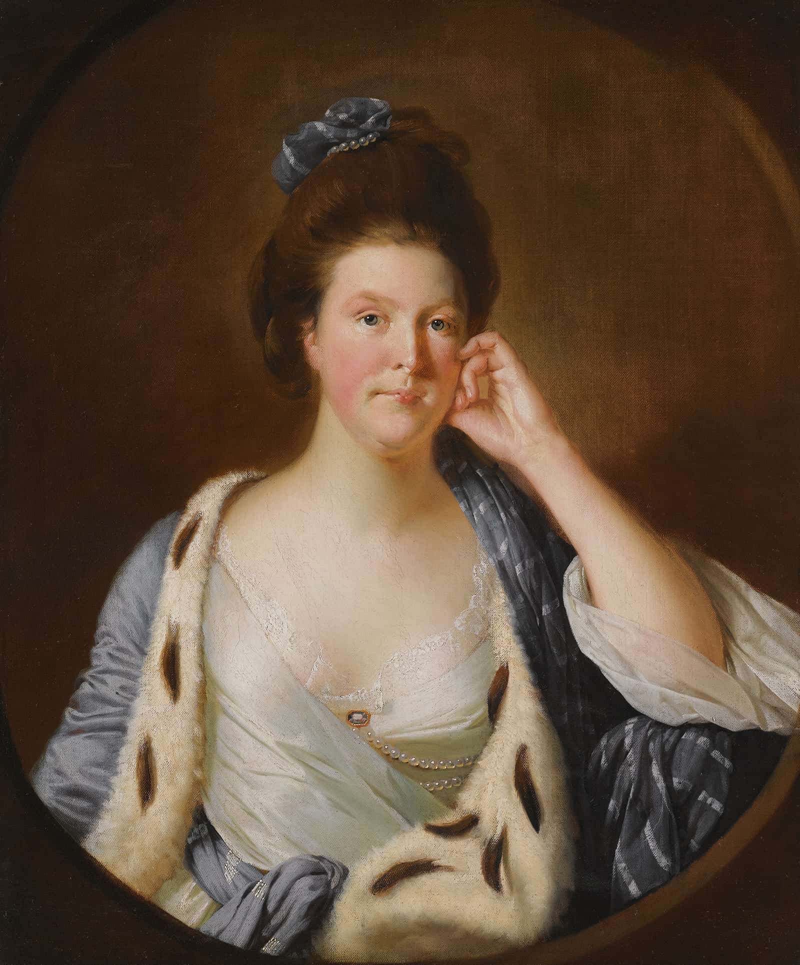 Portrait Of Lucy Stafford Later Mrs Wilkinson B by Joseph Wright Of Derby - Image 2