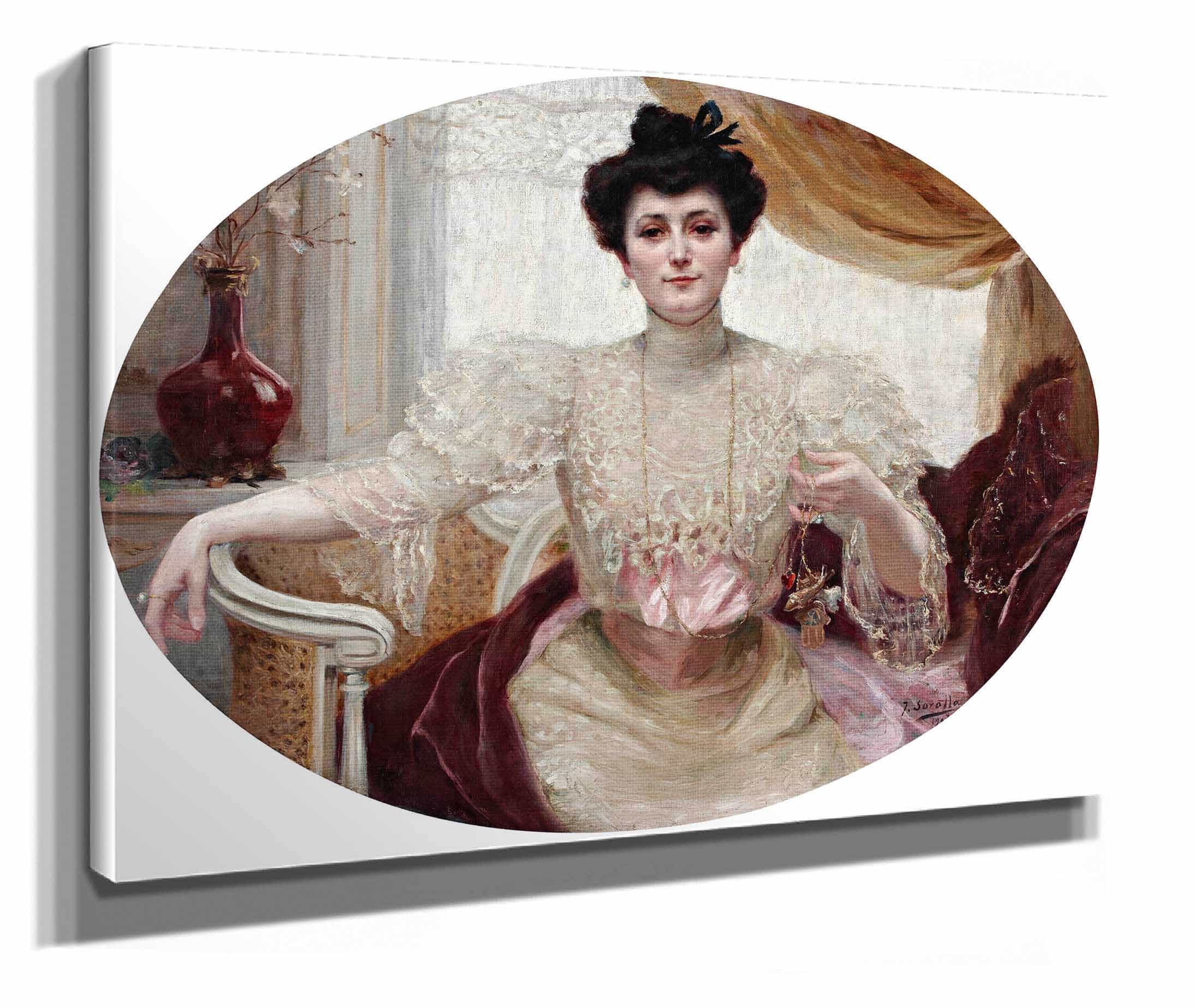 Portrait Of Luisa Martinez De Tejeda by Joaquin Sorolla - Image 2