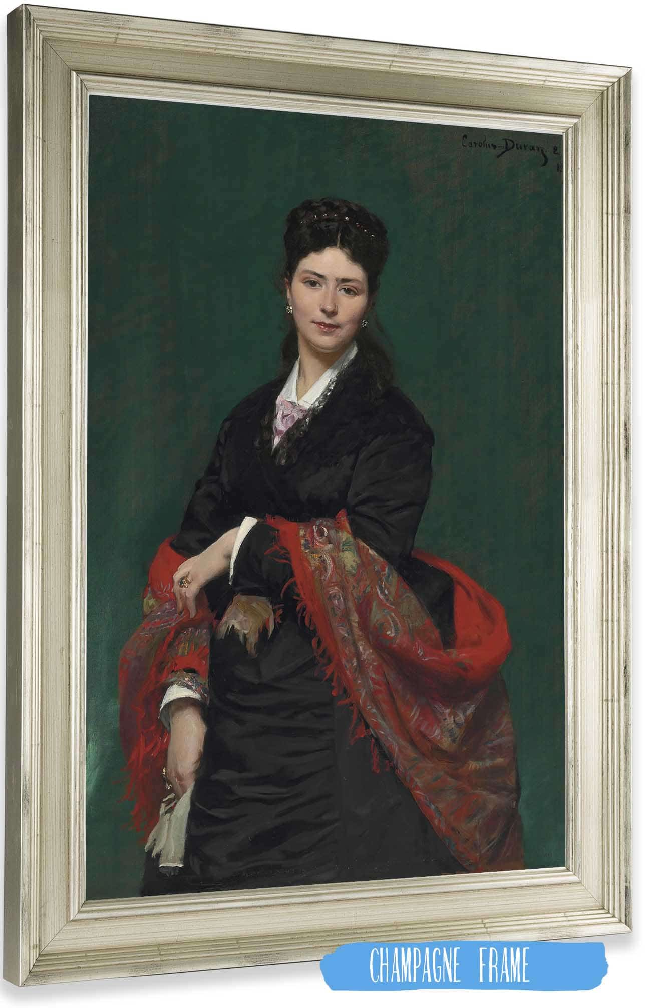 Portrait Of Madame Marie Clerc by Carolus Duran