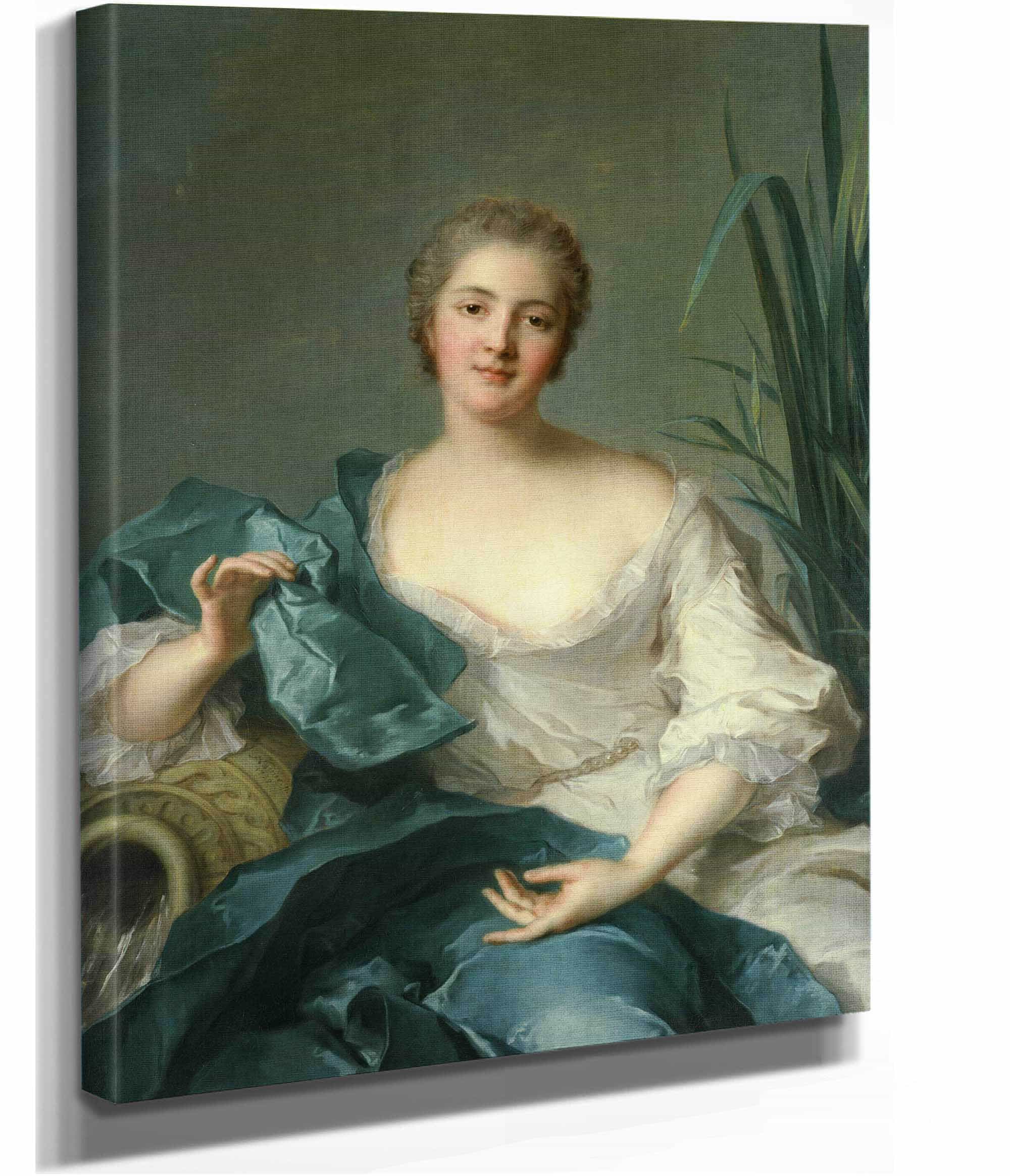 Portrait Of Madame Marie Henriette Berthelot De Pleneuf by Jean Marc Nattier