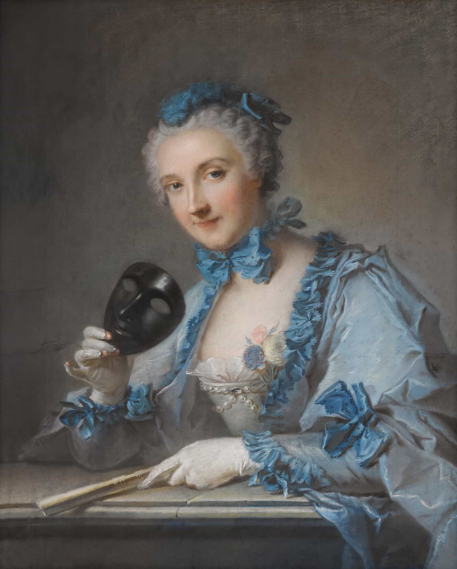 Portrait Of Madame Royer by Jean Marc Nattier - Image 2