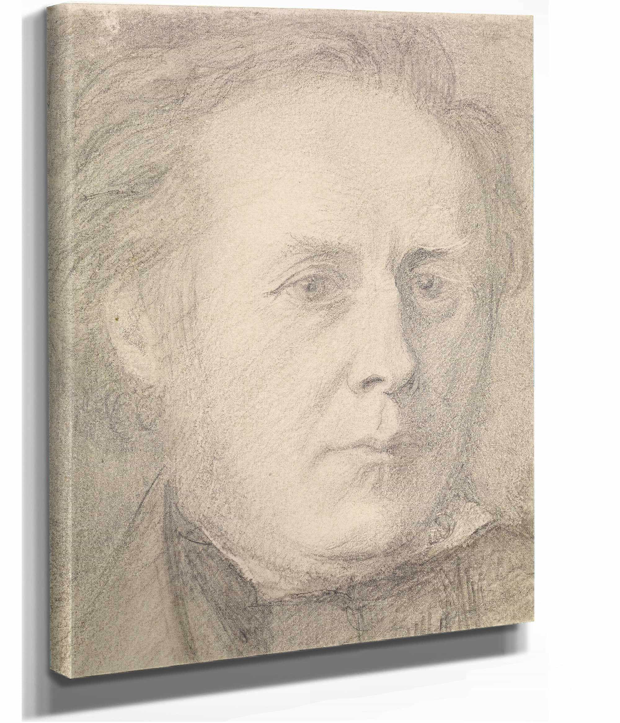 Portrait Of Major Calder Campbell by Dante Gabriel Rossetti - Image 2