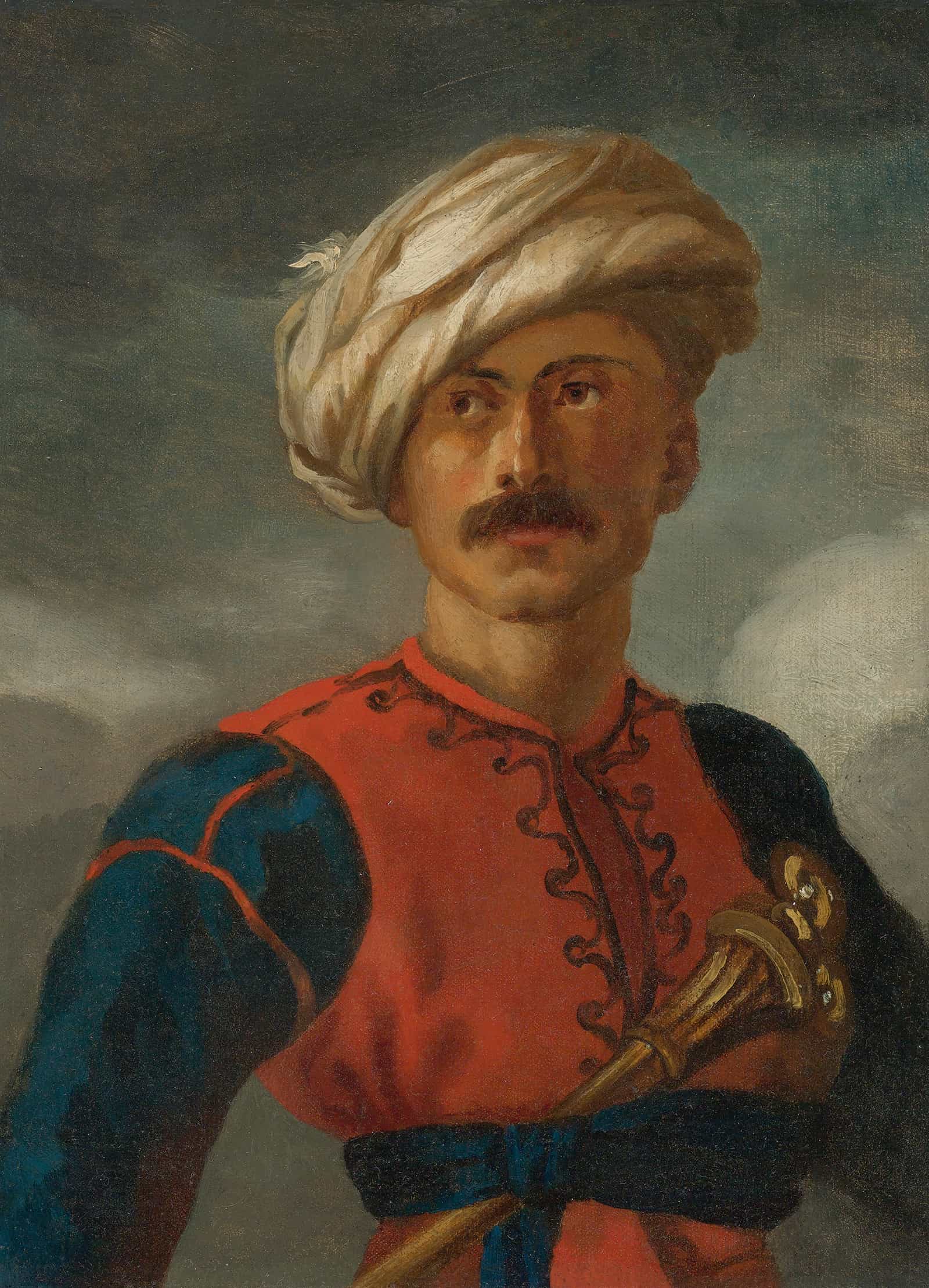 Portrait Of Mameluck The Mameluk Of The Gallery Of Orleans by Theodore Gericault