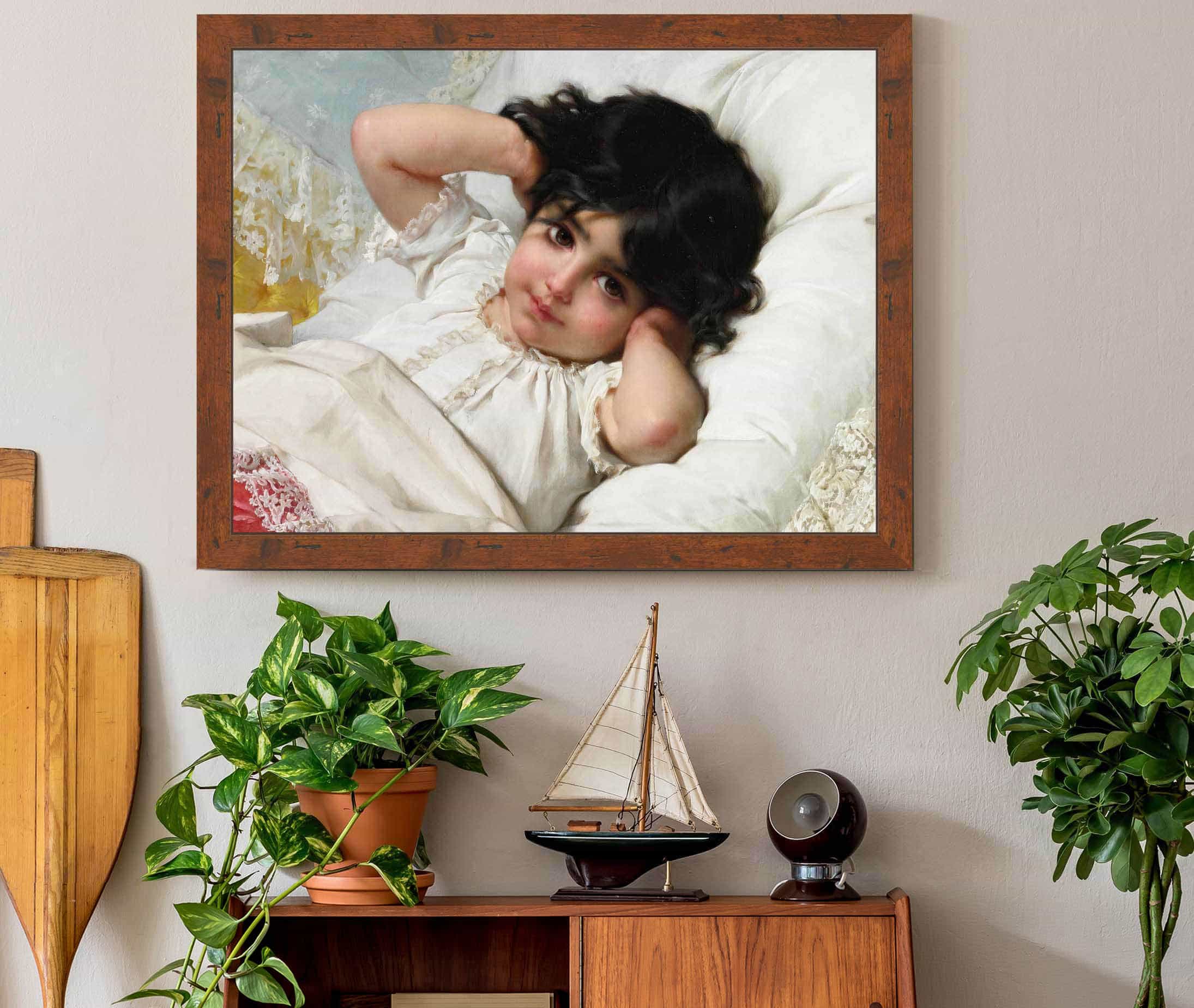 Portrait Of Marie Louise by Emile Munier - Image 3
