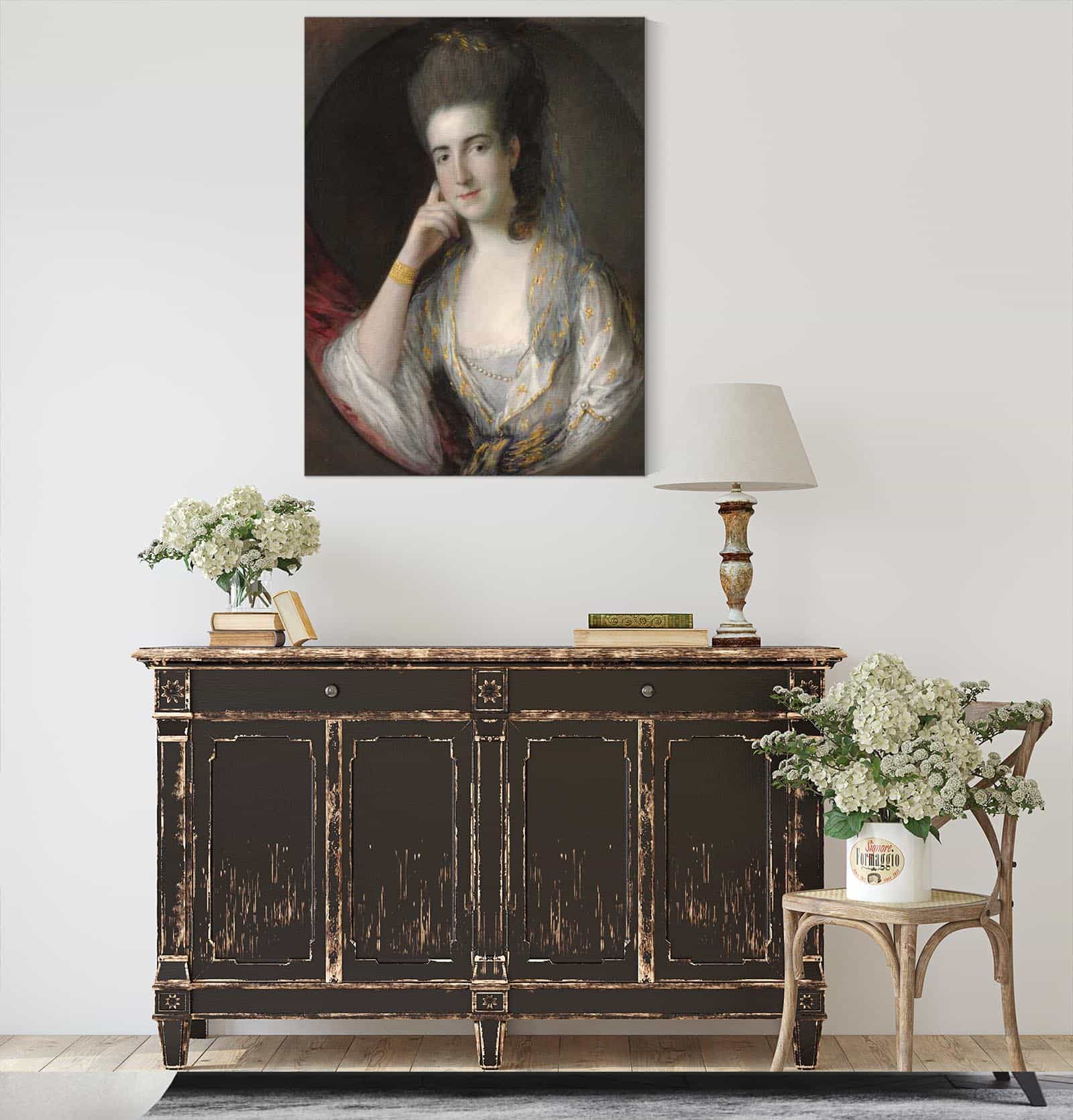 Portrait Of Mary Wise by Thomas Gainsborough - Image 4