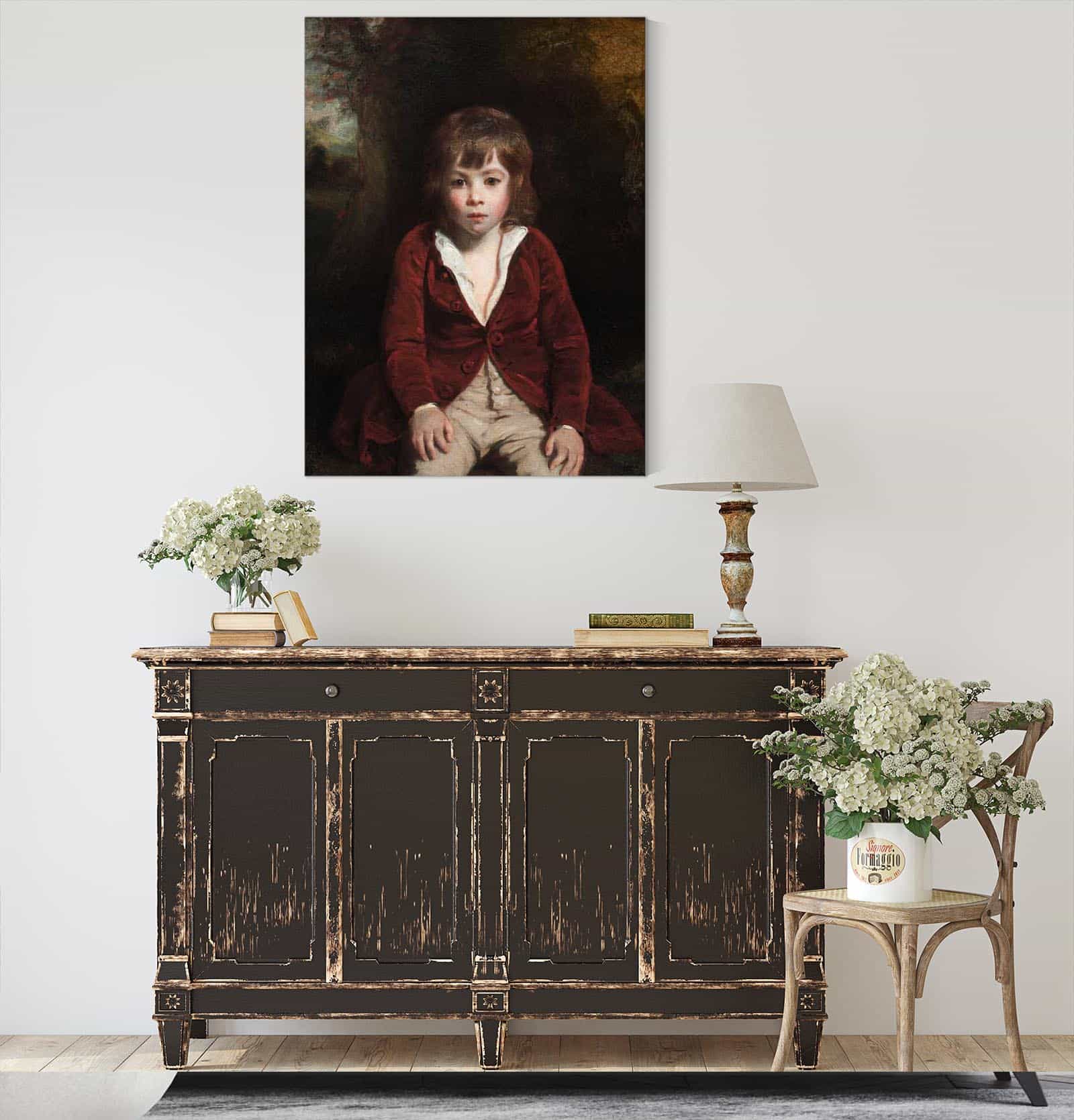 Portrait Of Master Bunbury by Sir Joshua Reynolds - Image 4