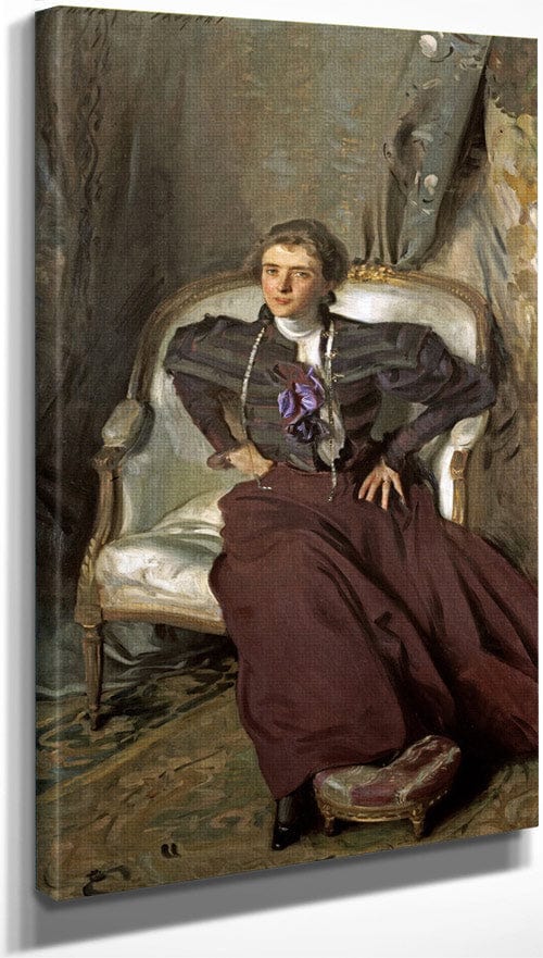 Portrait Of Miss Alice Brisbane Thursby By John Singer Sargent - Image 3
