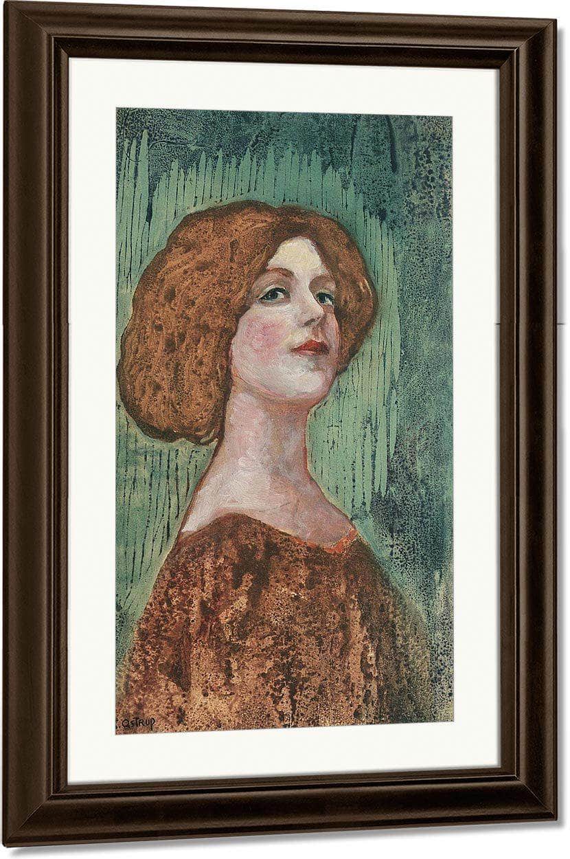 Portrait Of Miss B By Nicolai Astrup - Image 3