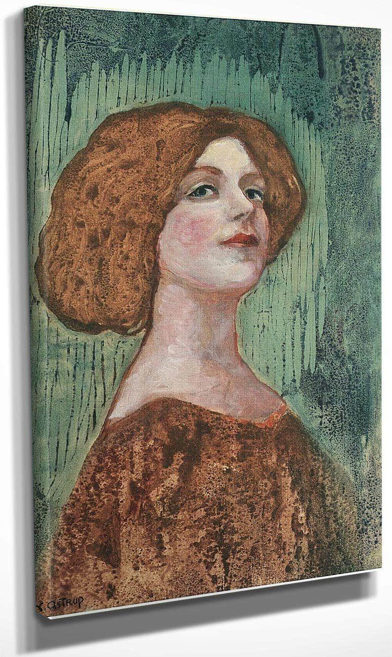 Portrait Of Miss B By Nicolai Astrup - Image 4