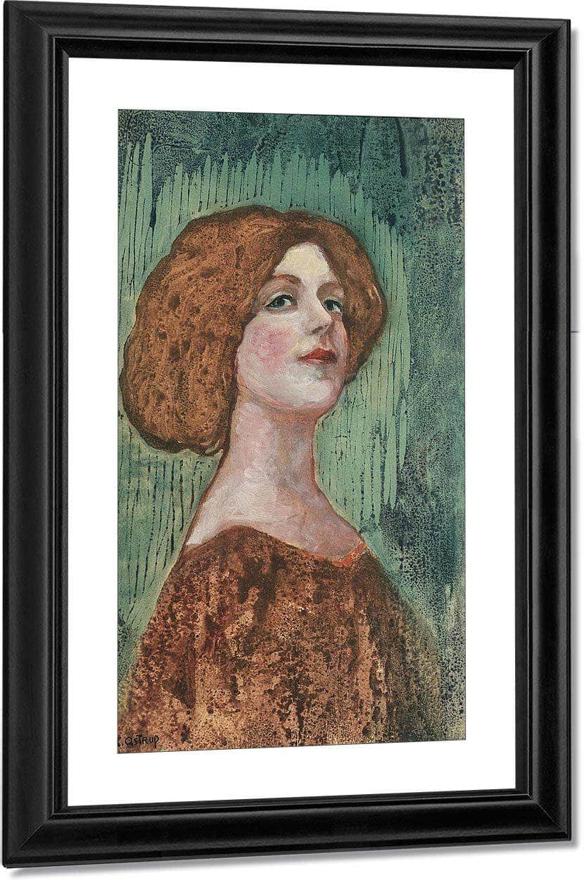 Portrait Of Miss B By Nicolai Astrup - Image 5