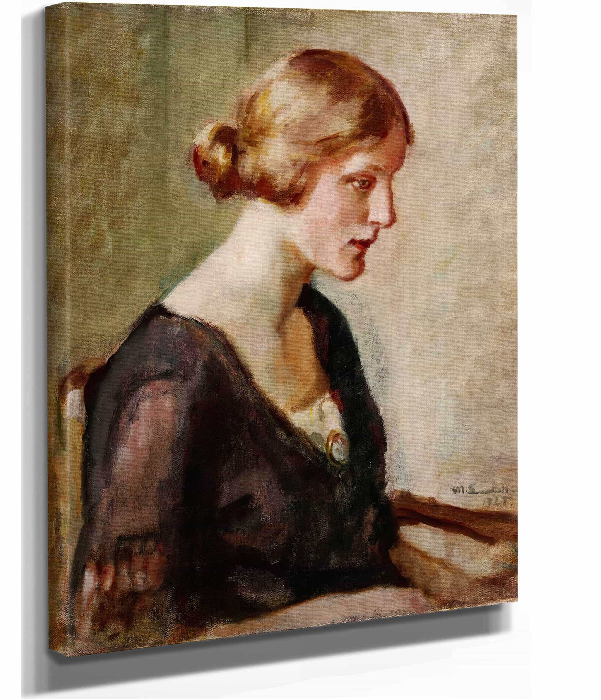 Portrait Of Miss Barbara Lagerborg by Magnus Enckell - Image 2