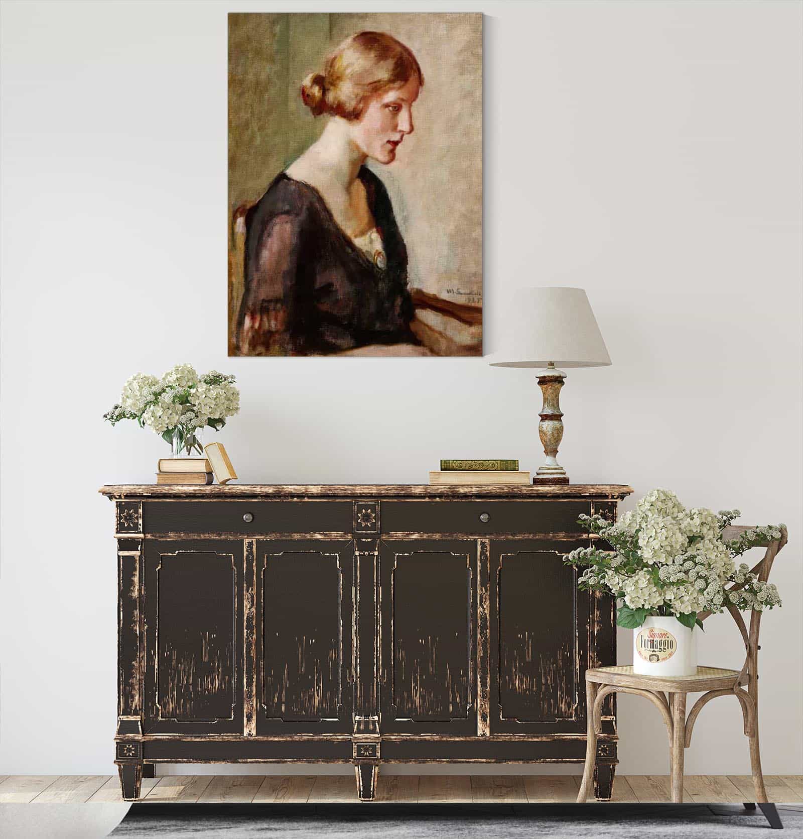 Portrait Of Miss Barbara Lagerborg by Magnus Enckell - Image 4