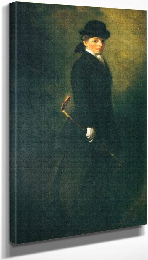 Portrait Of Miss Leora M Dryer In Riding Costume 1902 By Robert Henri - Image 3