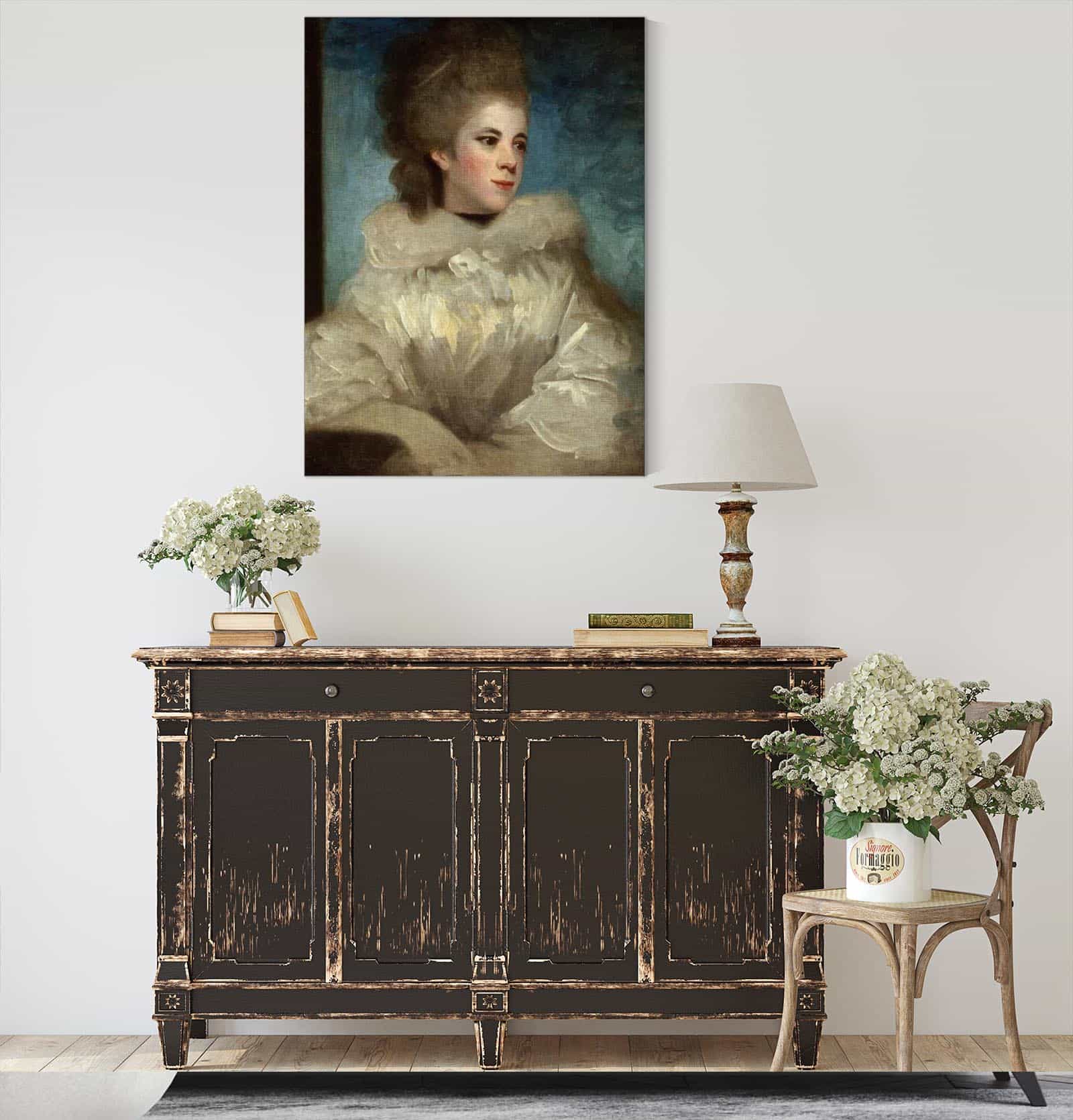 Portrait Of Mrs Abington by Sir Joshua Reynolds - Image 4