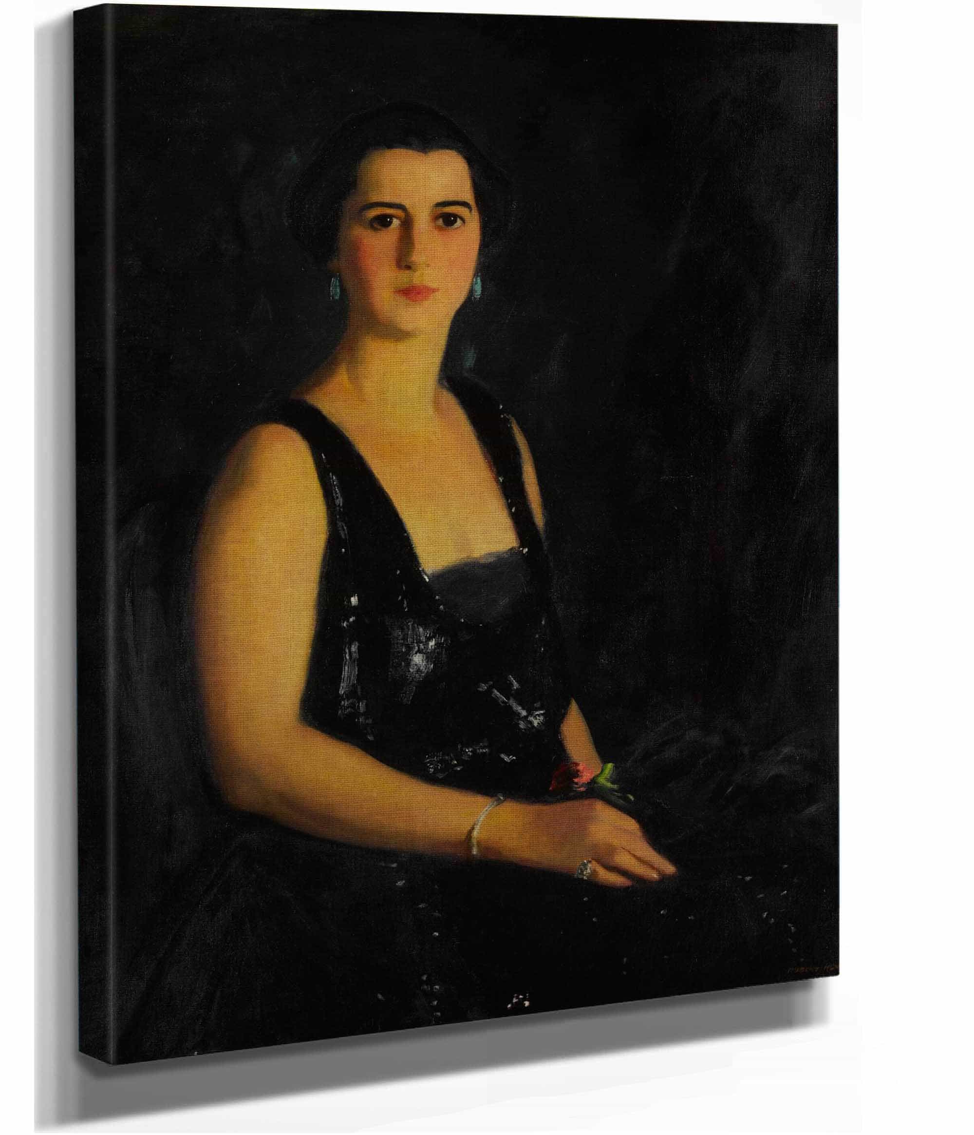 Portrait Of Mrs Arthur Bond Cecil by Robert Henri - Image 2