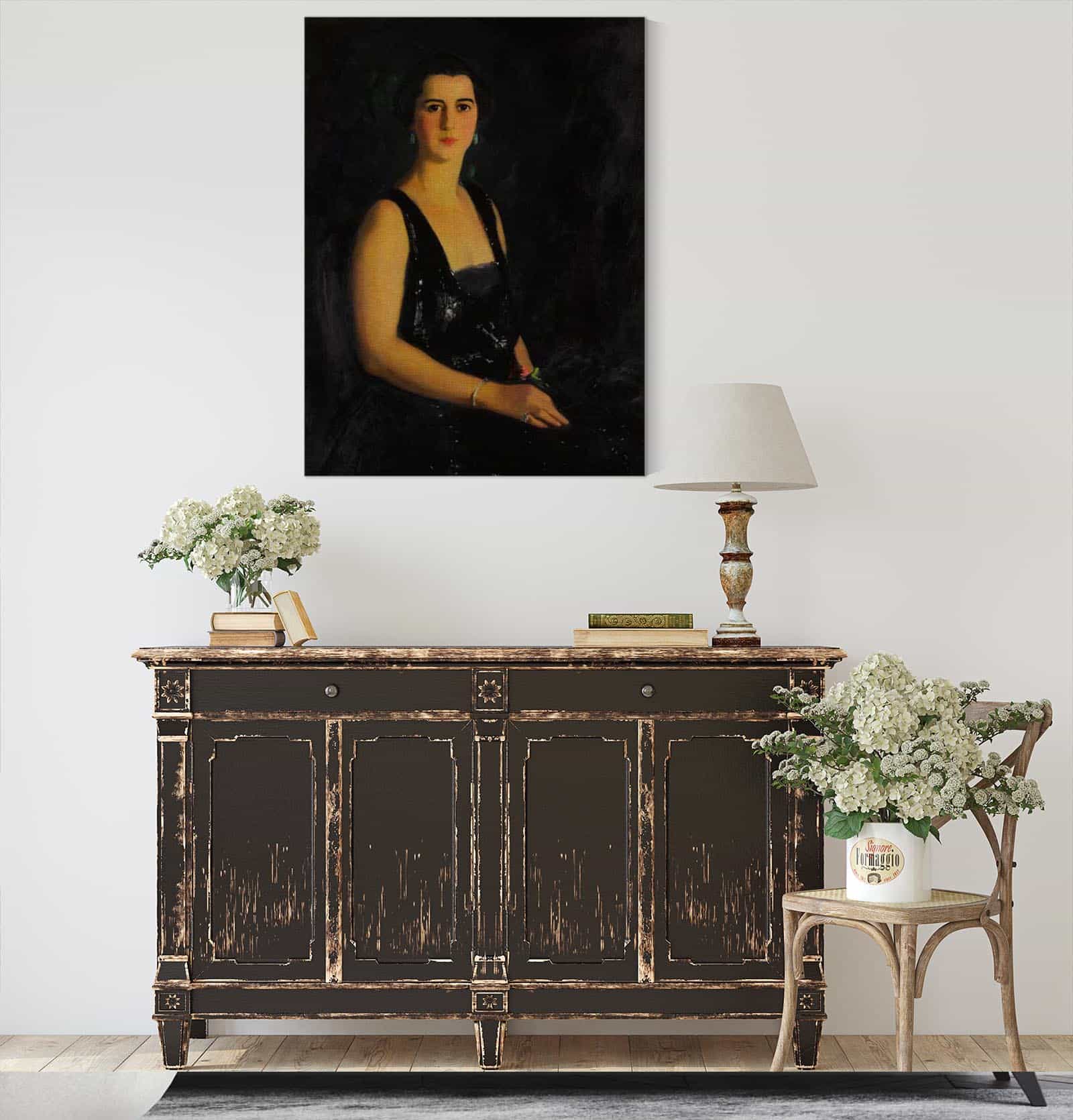 Portrait Of Mrs Arthur Bond Cecil by Robert Henri - Image 4