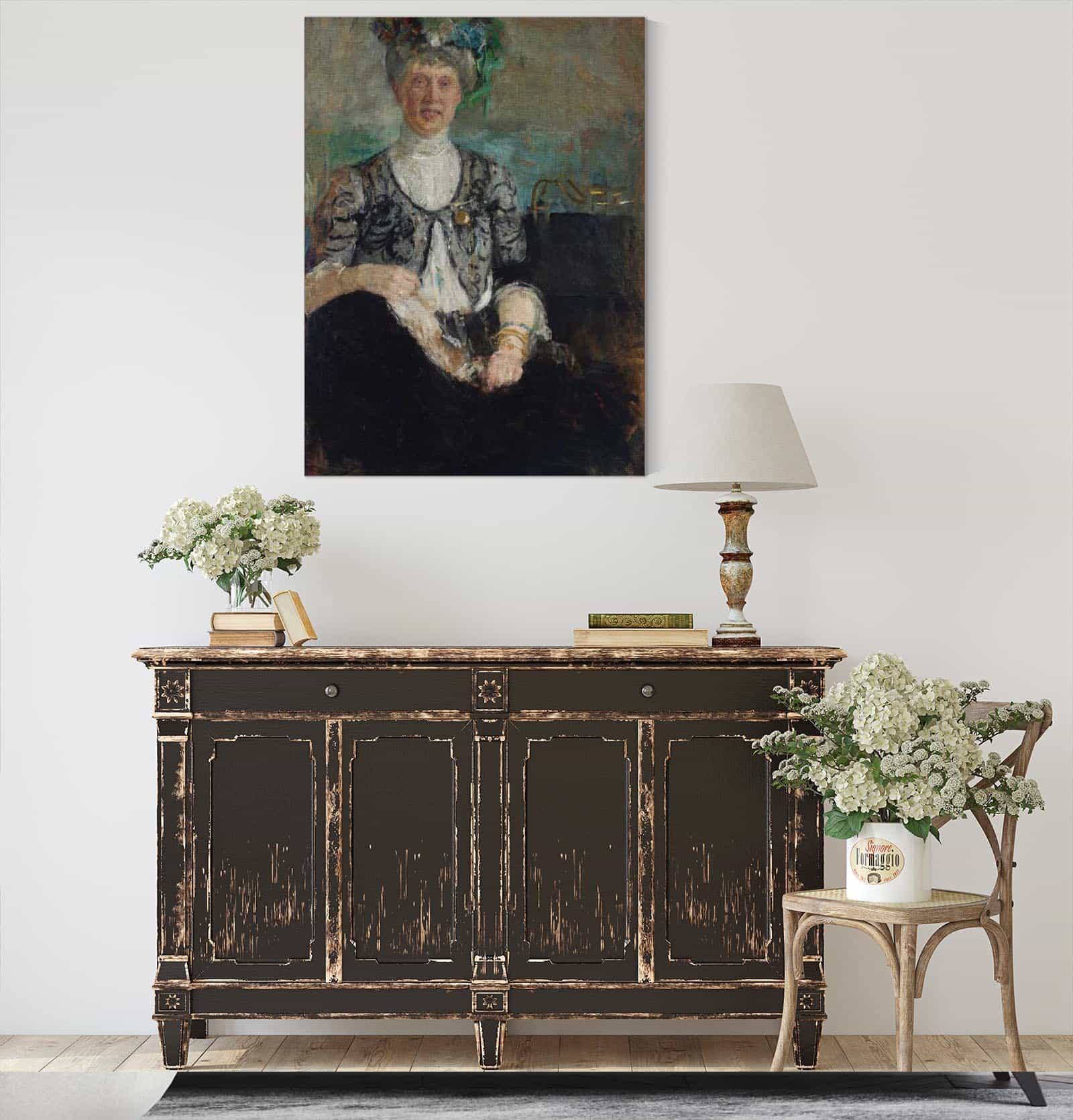 Portrait Of Mrs Buyko by Olga Boznanska - Image 4