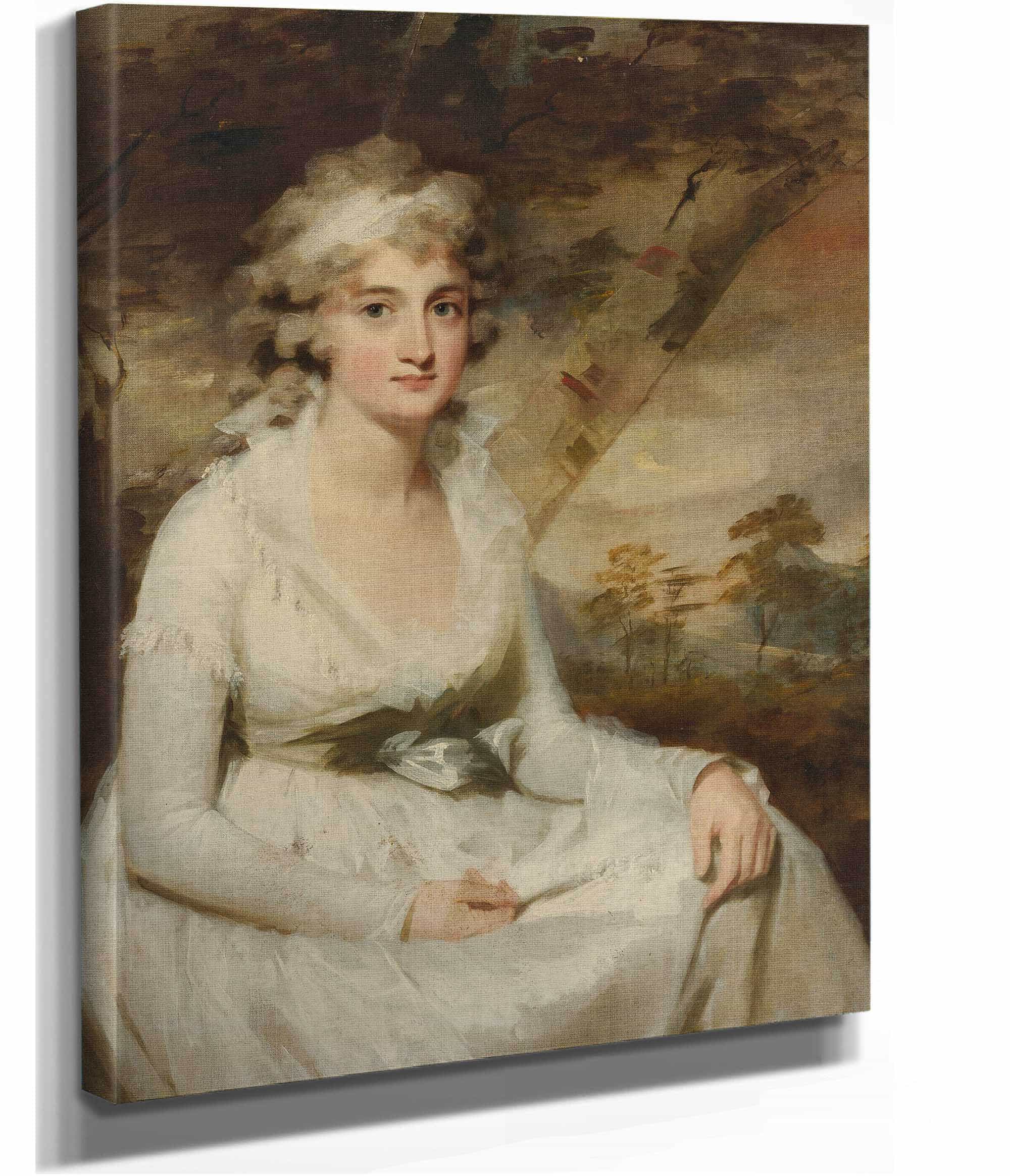 Portrait Of Mrs Campbell by Sir Henry Raeburn - Image 2
