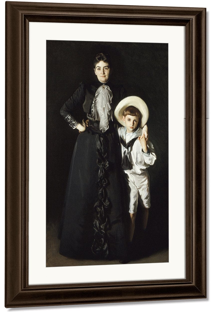 Portrait Of Mrs. Edward L. Davis And Her Son, Livingston Davis By John Singer Sargent - Image 3