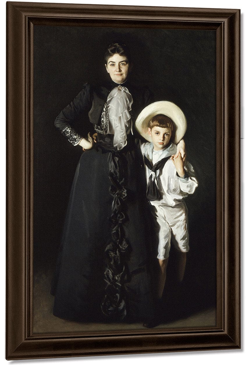 Portrait Of Mrs. Edward L. Davis And Her Son, Livingston Davis By John Singer Sargent - Image 4