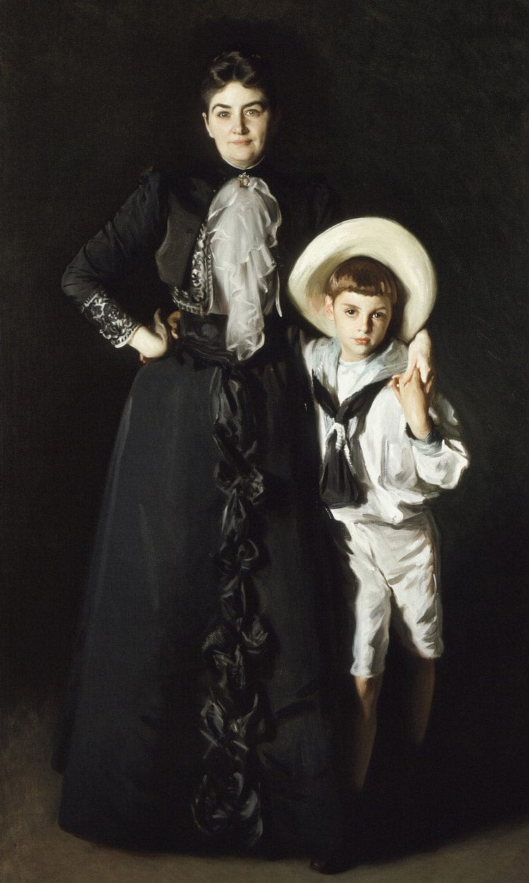 Portrait Of Mrs. Edward L. Davis And Her Son, Livingston Davis By John Singer Sargent - Image 5
